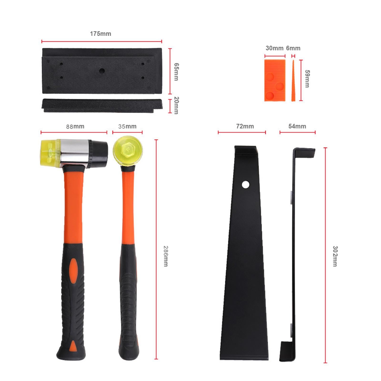 Laminate Flooring Installation Kit Tool Set for Home and Professional Use 35mm Hammer