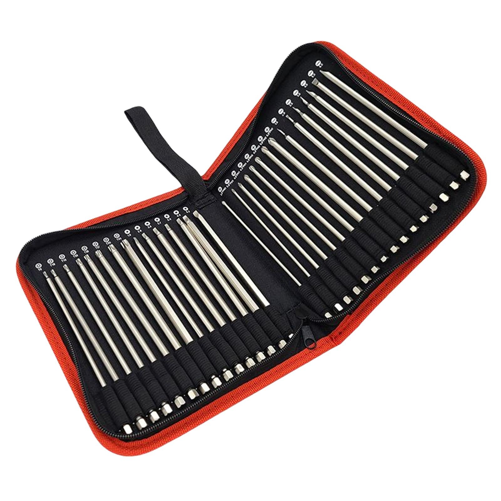30pc Hex Head Long Allen Bit Set Quick Connect Shank Driver Drill Magnetic 150mm