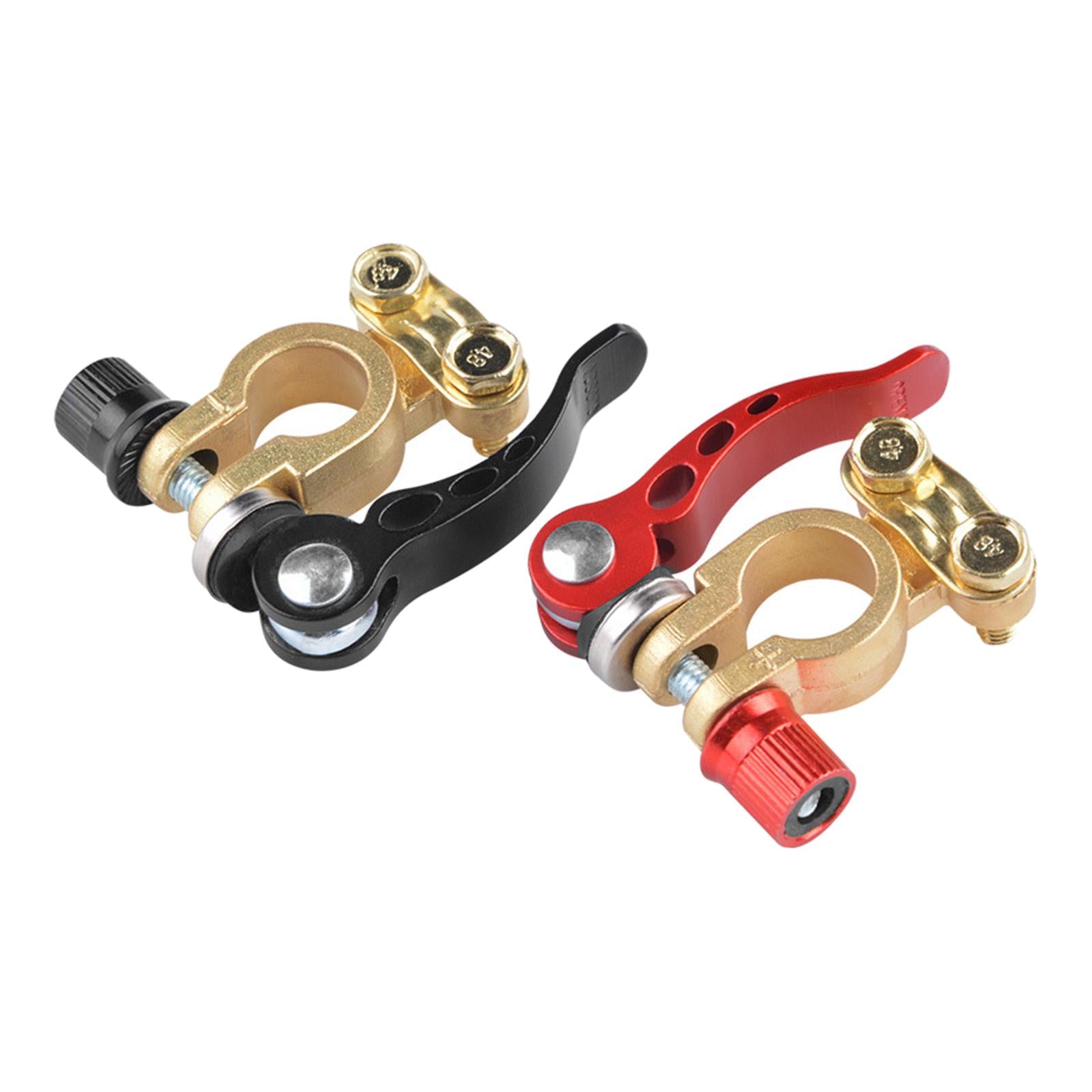 2 Pieces Car Battery Terminal Connector Clamp Durable Replacement for Car