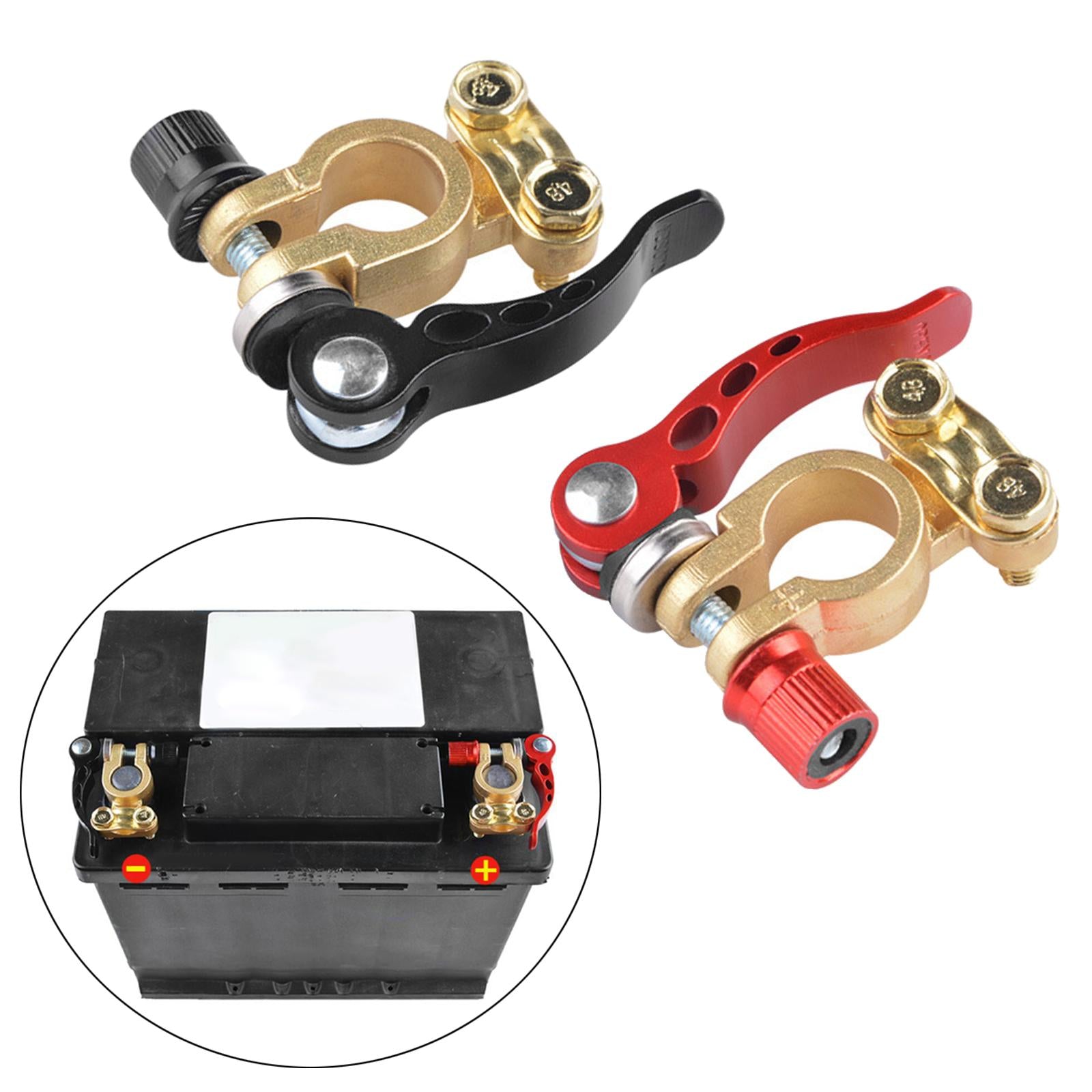 2 Pieces Car Battery Terminal Connector Clamp Durable Replacement for Car