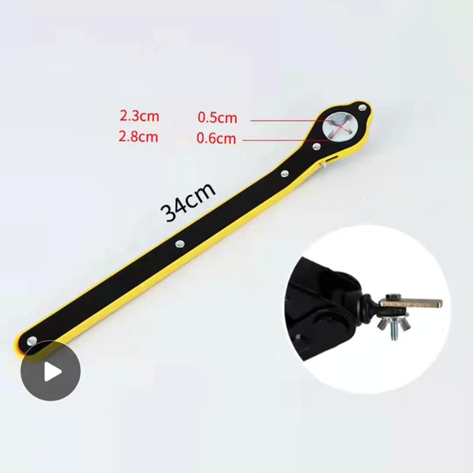 Car Jack Ratchet Wrench Garage Tire Wheel Lug Wrench-Handle Repair-Tool 34cm