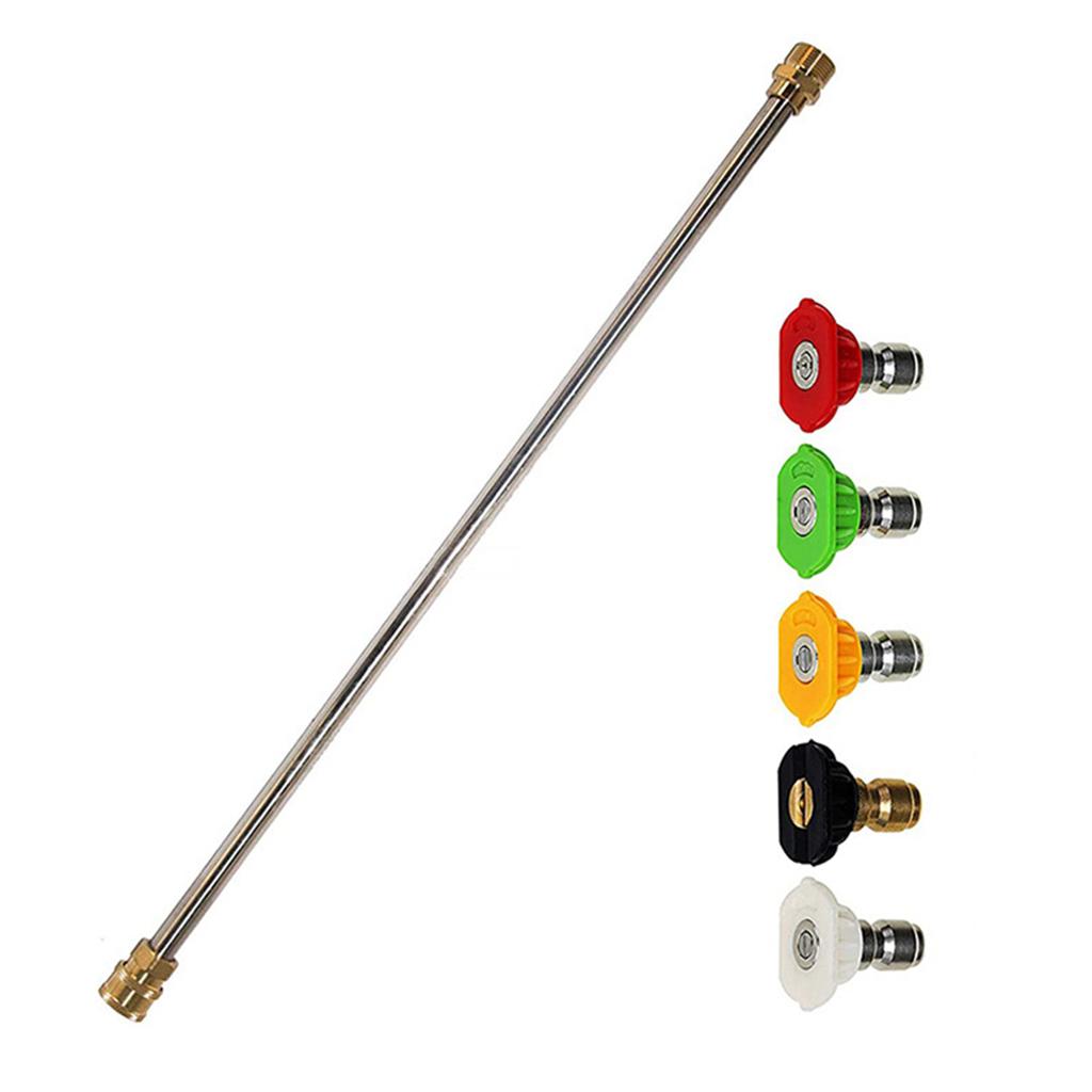5-Pack Pressure Washer Tips with Extension Wand 4000 PSI for Gutter Cleaning