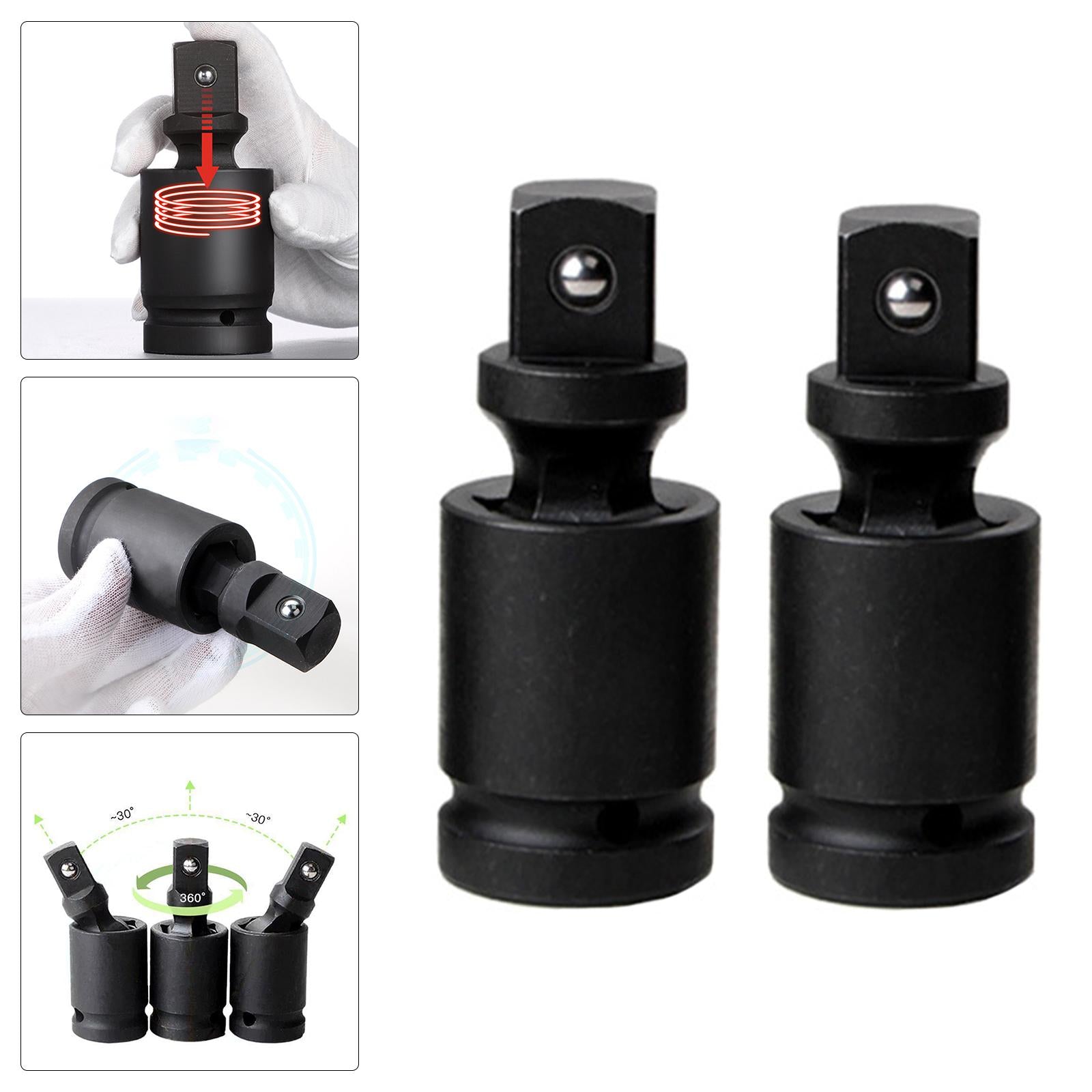 Impact Universal Joint-Socket Swivel Set Chrome Vanadium Steel Hand Tool DN20