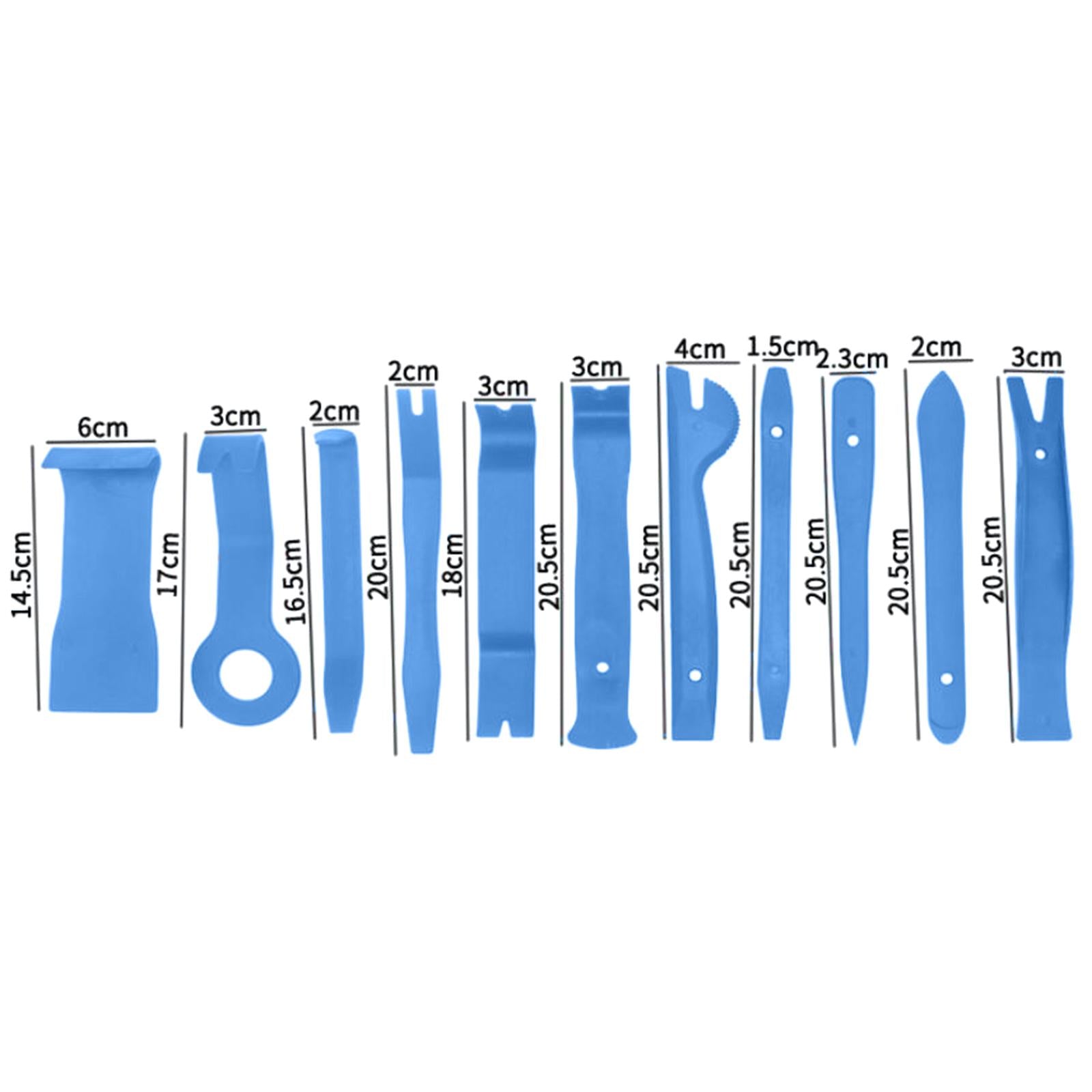 11x Car Audio Repair Tool No Scratch for Radio Installer Audio CD Center Light Blue