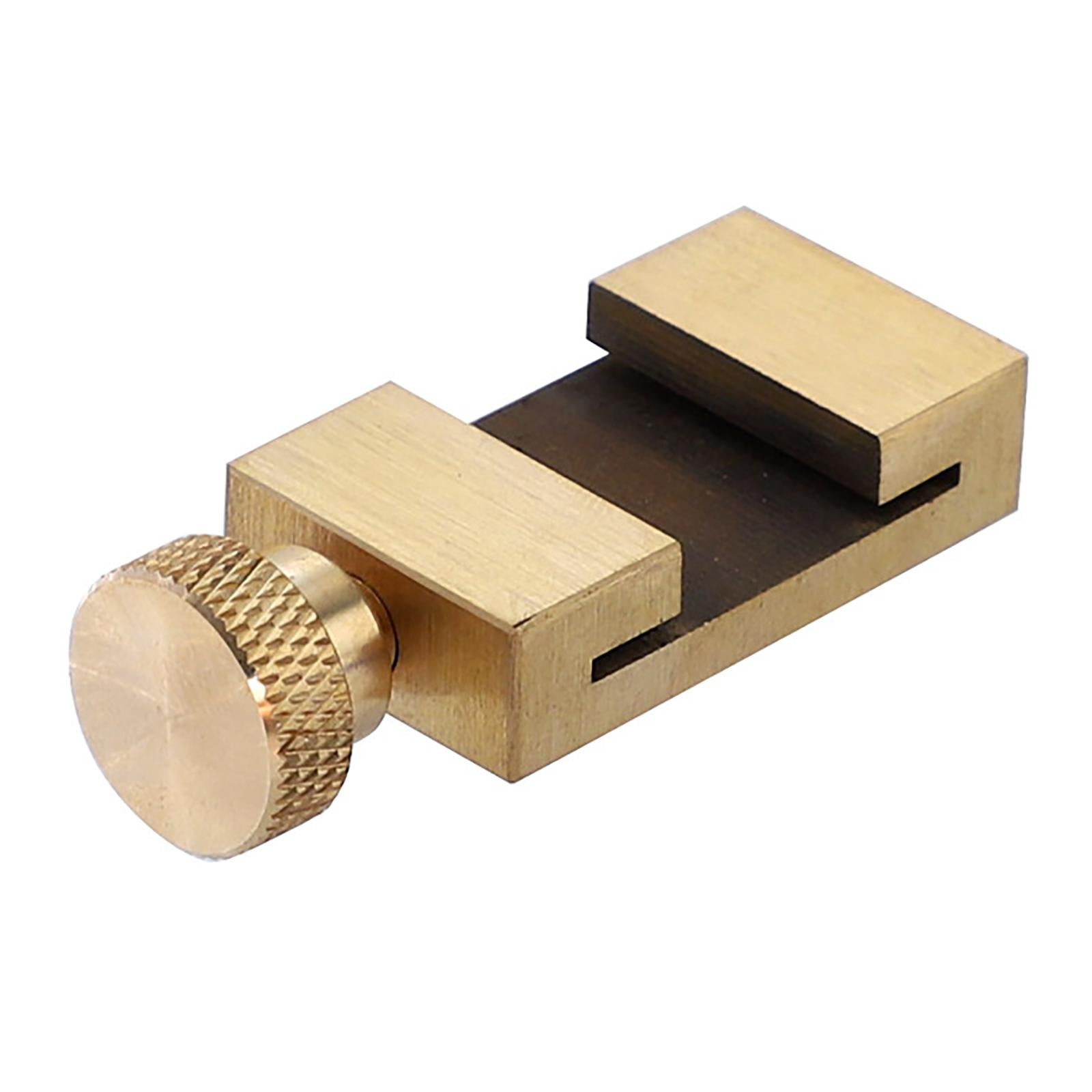 Stainless Steel Ruler w/ Limit Block for Engineering  Measuring Tools Copper