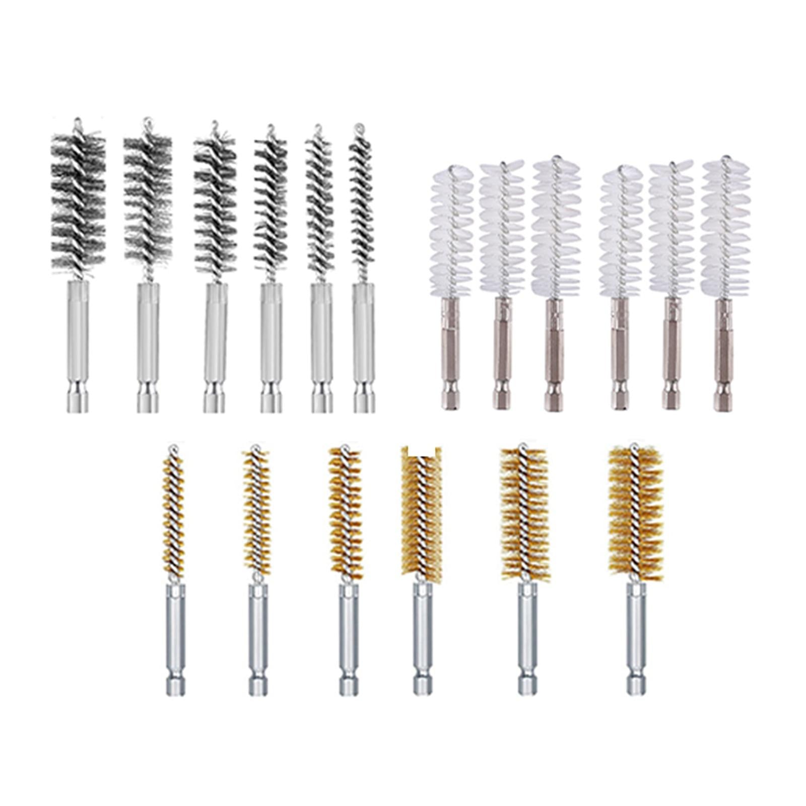 6Pcs Nylon/Stainless/Copper Brush Cleaner Tube Pipe Cleaning Stainless steel