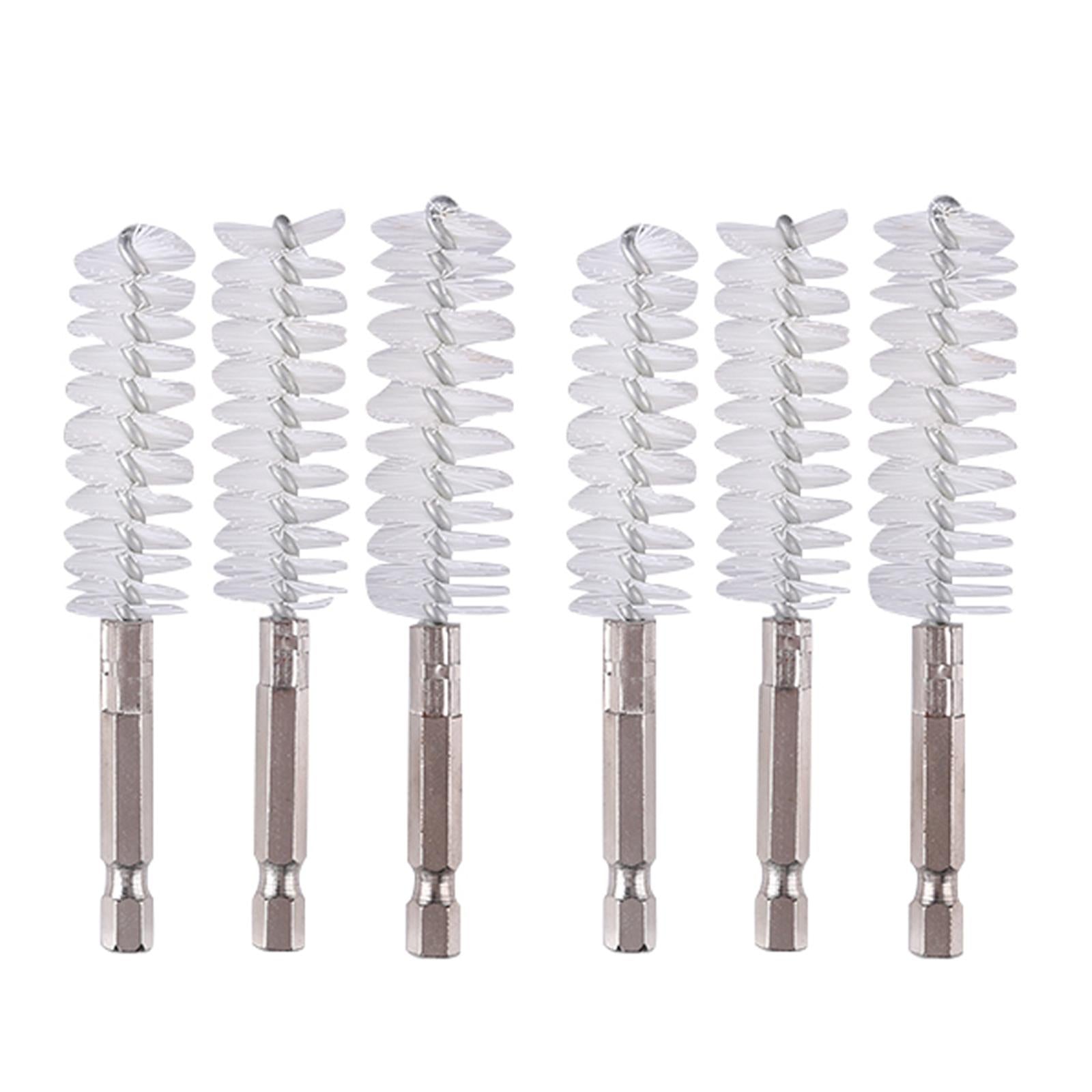 6Pcs Nylon/Stainless/Copper Brush Cleaner Tube Pipe Cleaning Nylon