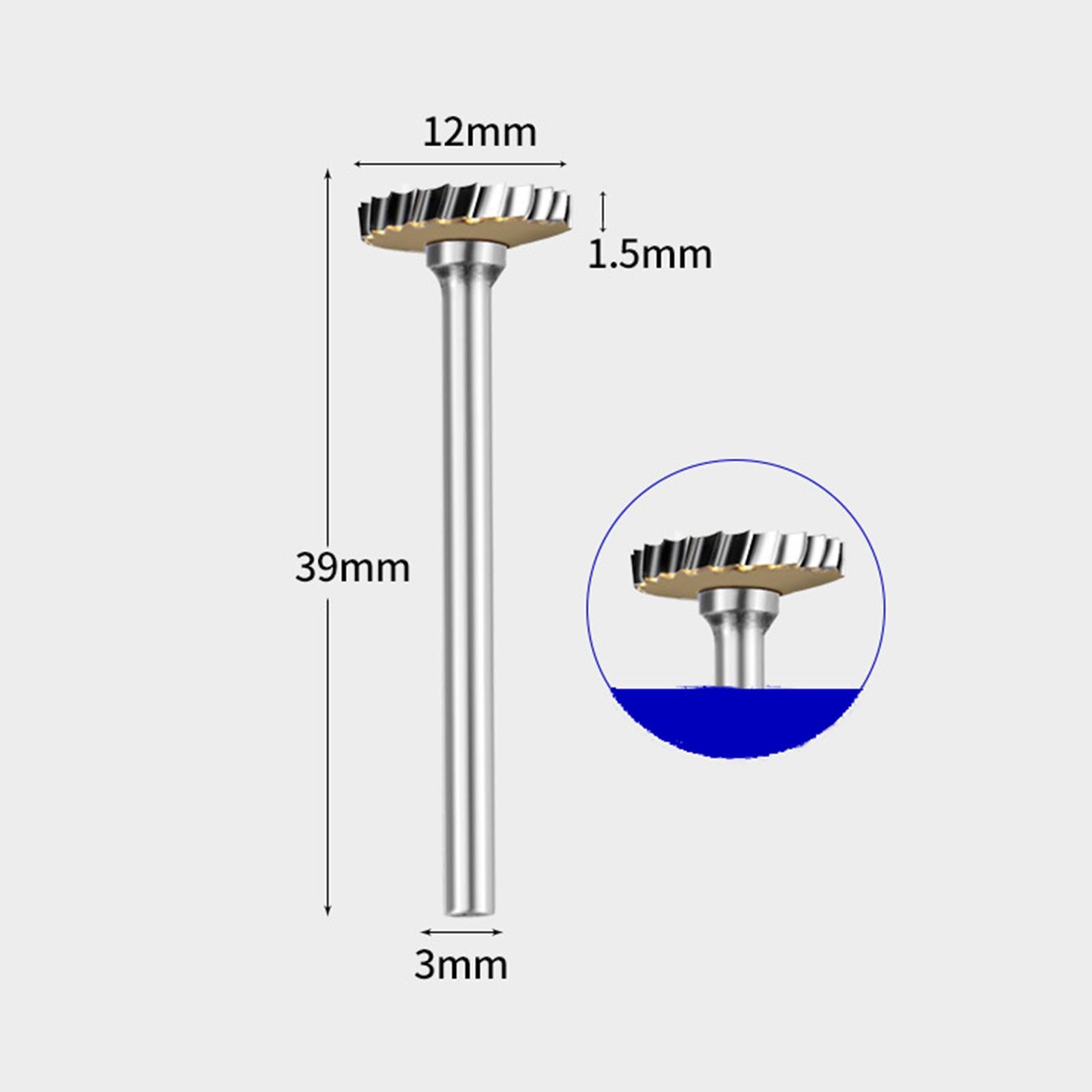 Carbide Rotary Bit Milling Cutter T-Shaped Tungsten Steel for 3mm Handle TA