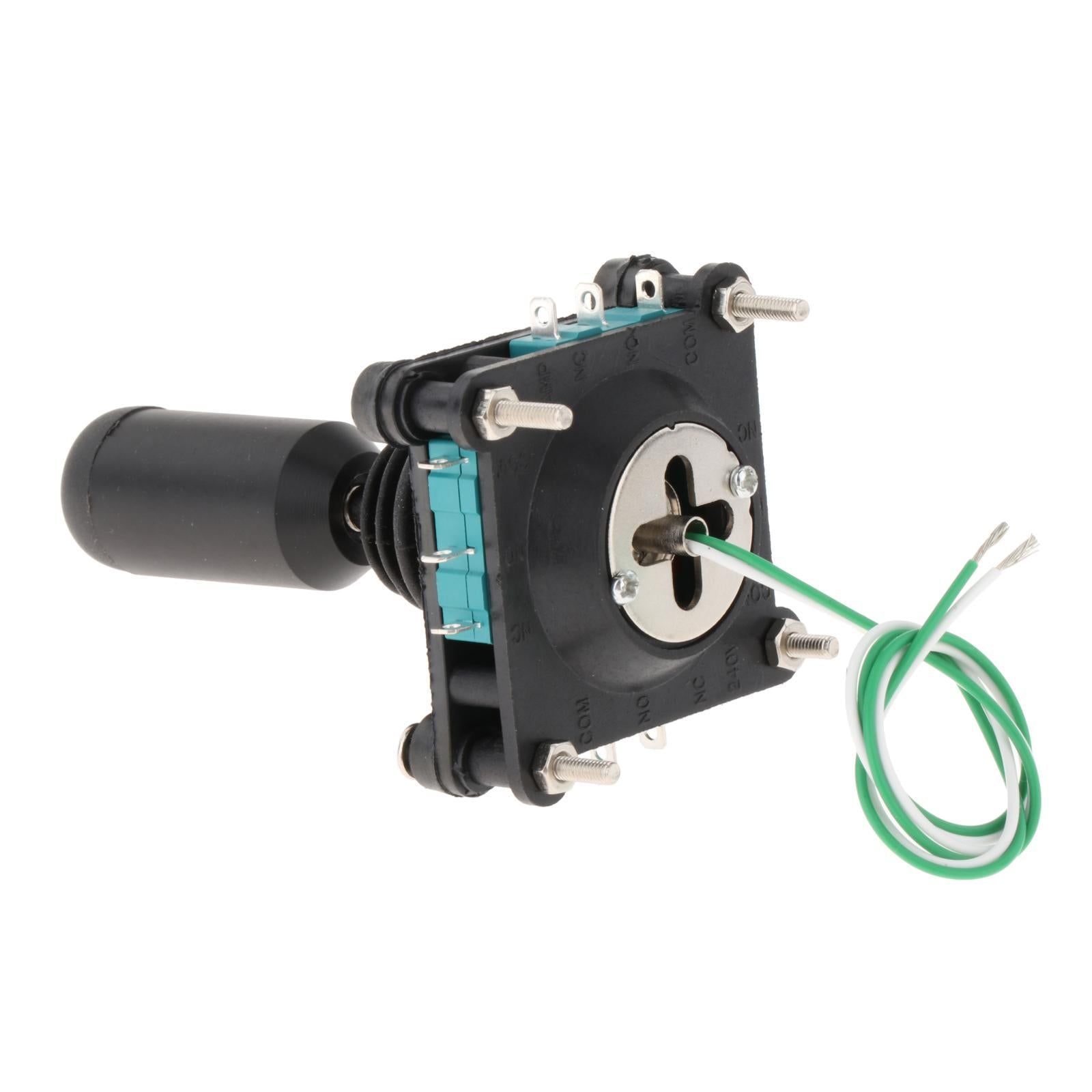 240V 5A 4NO 4NC Momentary 2.5mm Fixing Thread Joystick Switch SCV4-YQ-05R2G