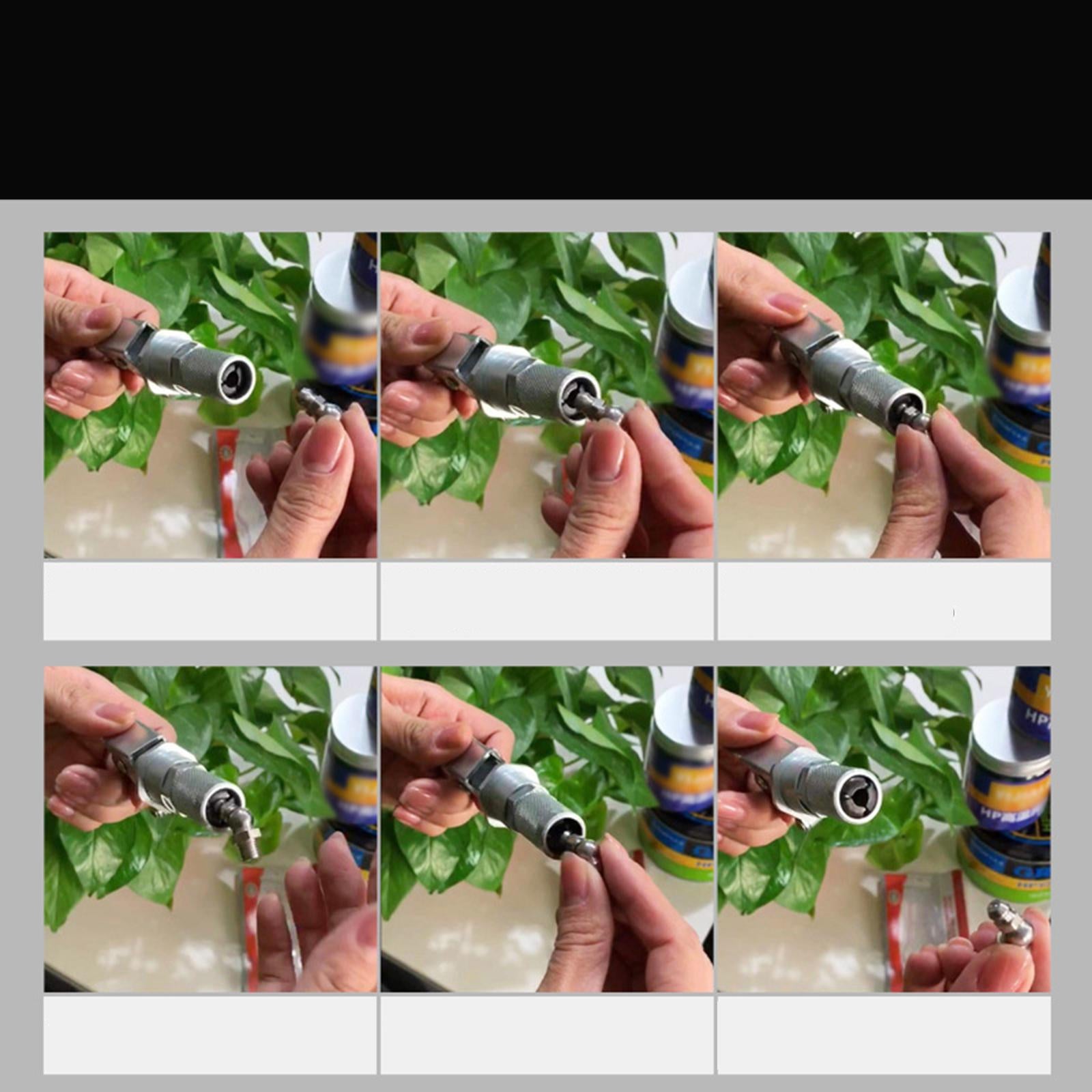 Quick Release Quick Connect Grease Coupler 1/8 Stays On for Metric Zerk SAE"