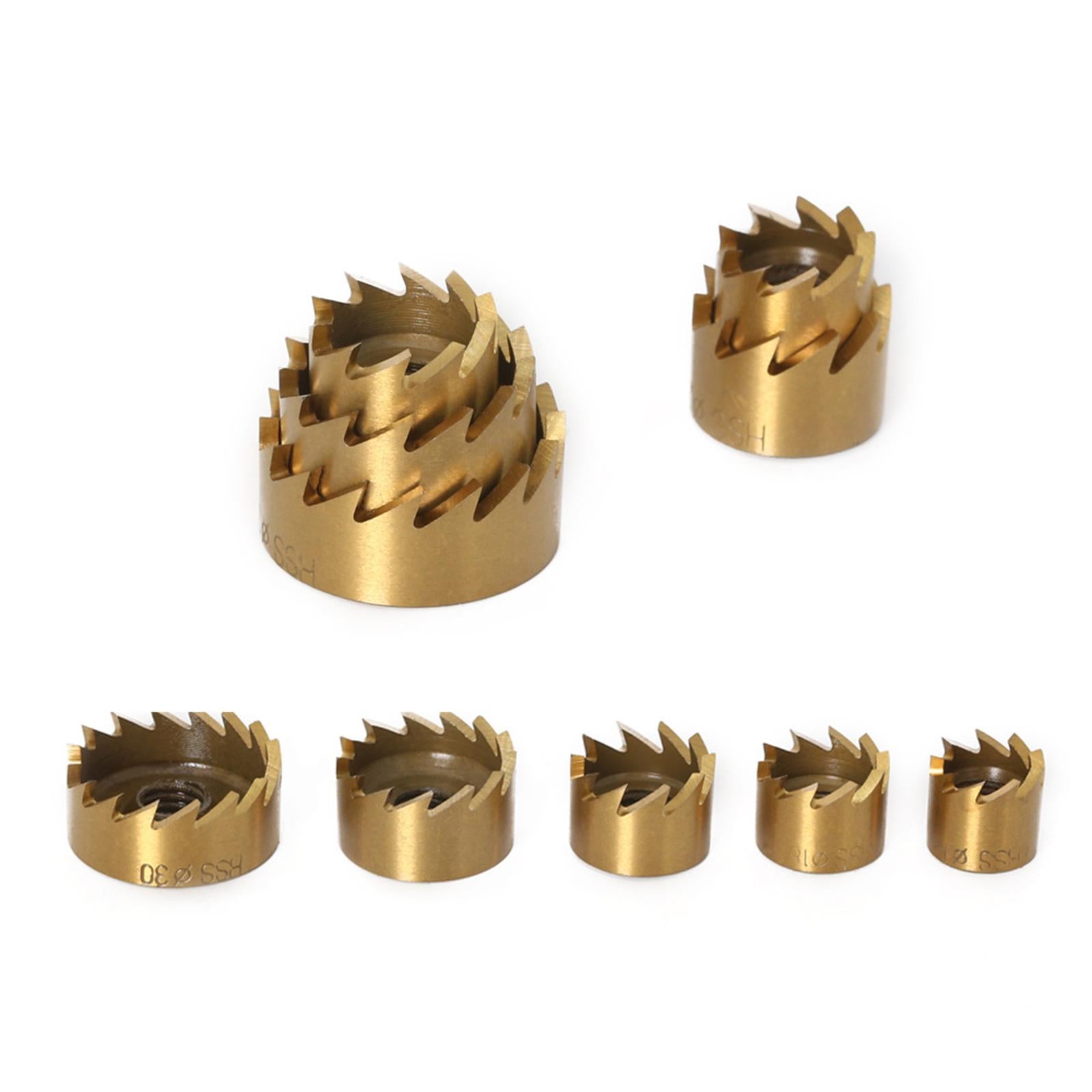 5 Pieces Wood Hole Saw Kit Tooth Hole Saw for Stainless Steel,Copper, Iron