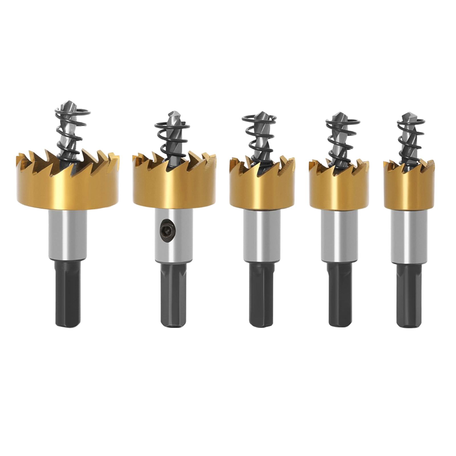 5 Pieces Wood Hole Saw Kit Tooth Hole Saw for Stainless Steel,Copper, Iron