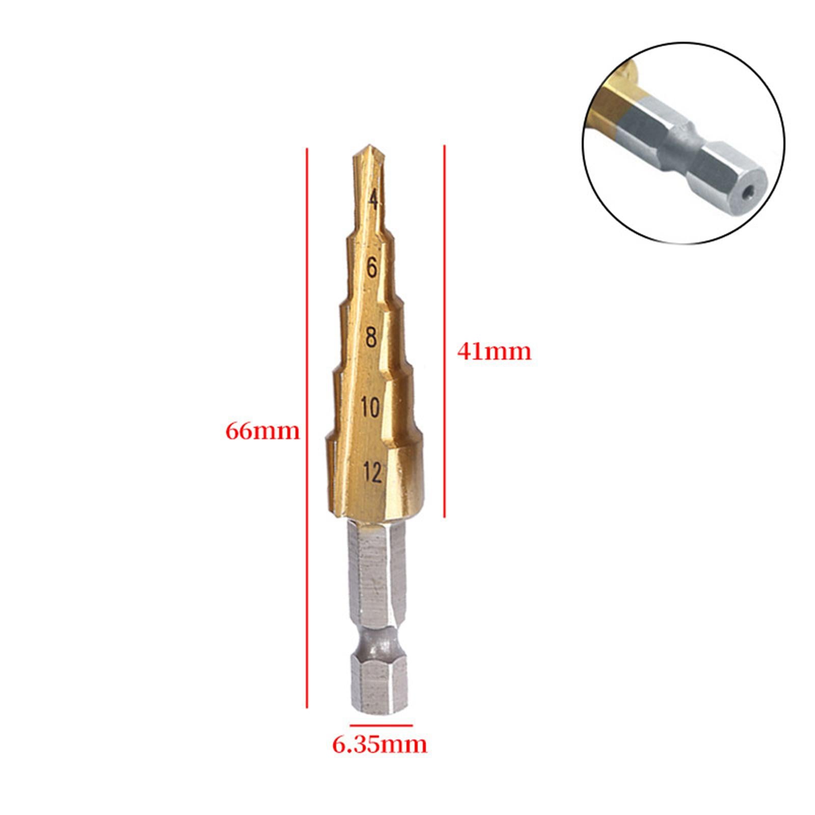 Drilling Step Drill Bit for Stainless Steel Metal 1pcs 4-12