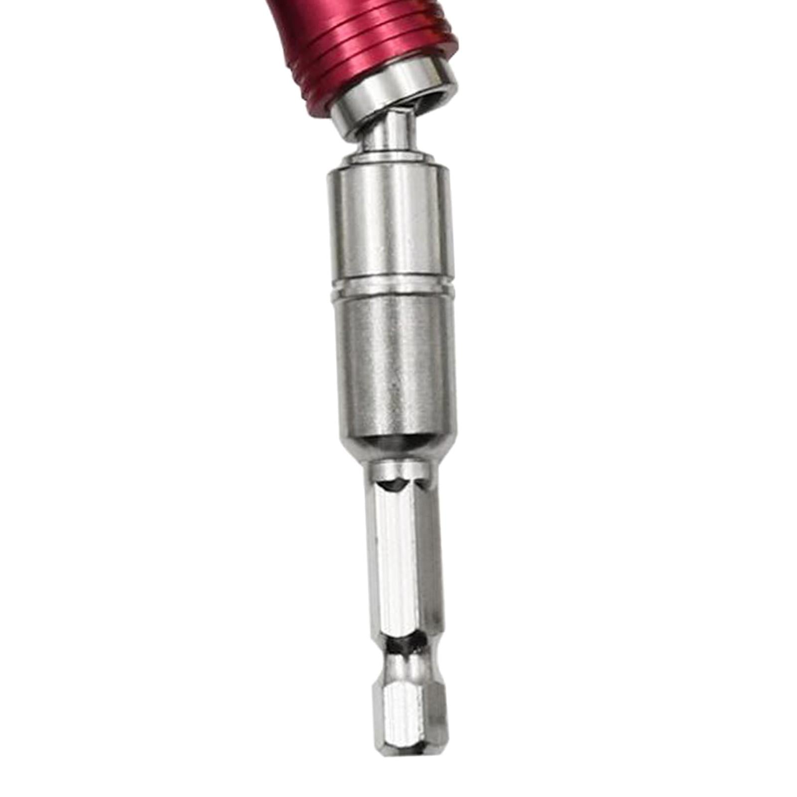 Magnetic Pivoting Bit Tip Swivel Screw Bit Steel Accessory Drill Holders Silver Red