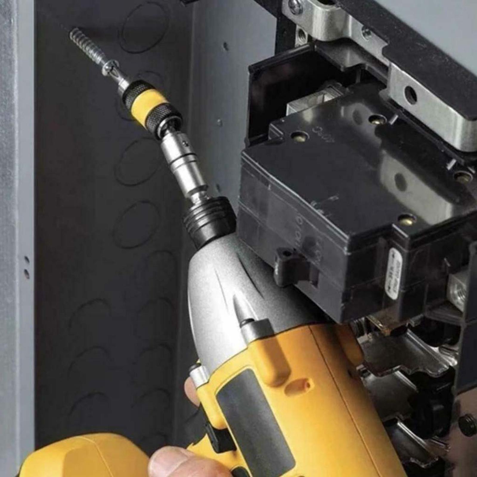 Magnetic Pivoting Bit Tip Swivel Screw Bit Steel Accessory Drill Holders Black