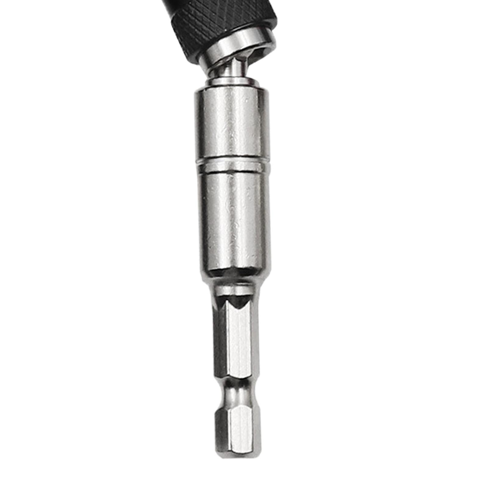 Magnetic Pivoting Bit Tip Swivel Screw Bit Steel Accessory Drill Holders Silver Black