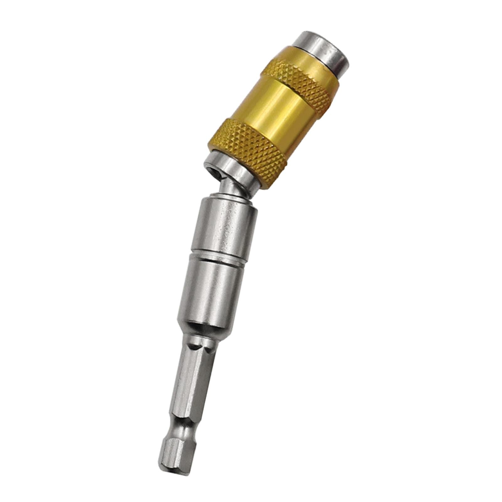 Magnetic Pivoting Bit Tip Swivel Screw Bit Steel Accessory Drill Holders Silver Yellow