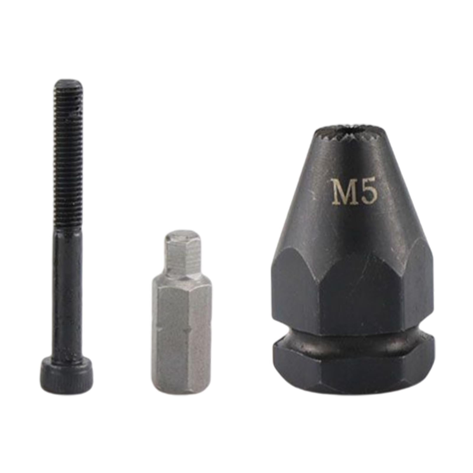 Electric Rivet Gun Adapter Converter M 3 to M 12 Nut Tool Kit M5