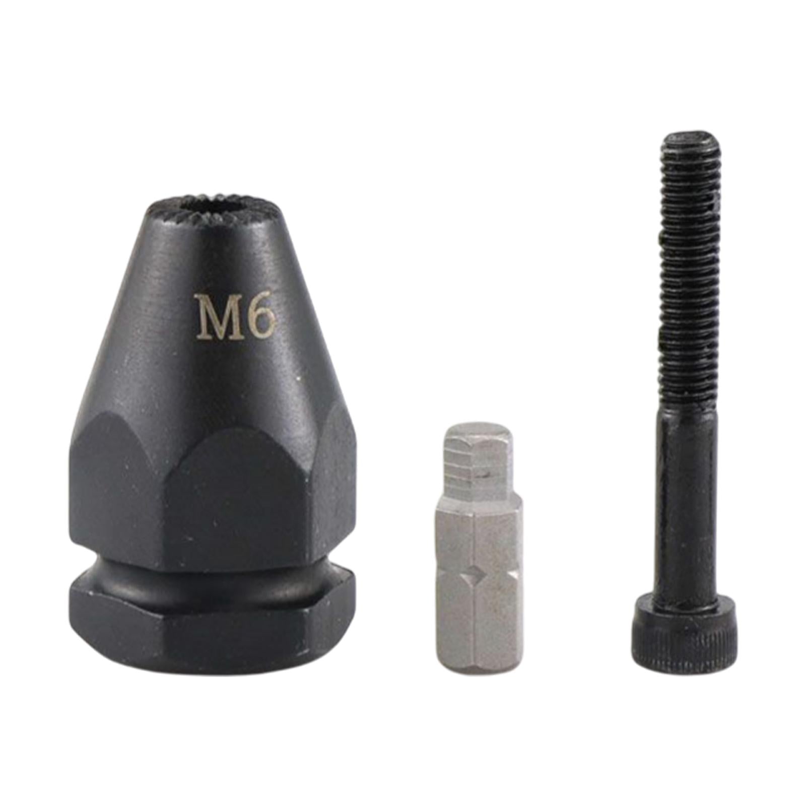 Electric Rivet Gun Adapter Converter M 3 to M 12 Nut Tool Kit M6