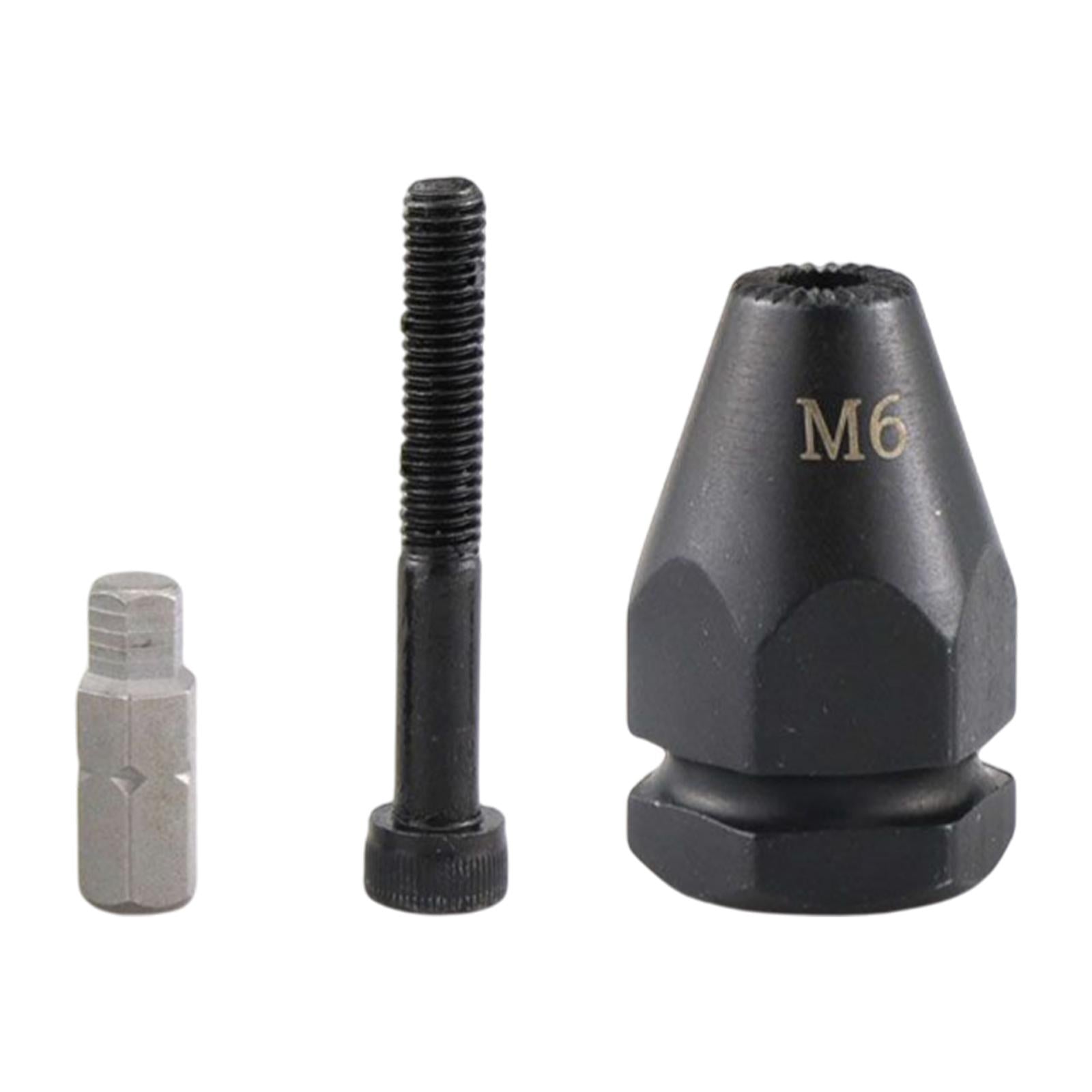 Electric Rivet Gun Adapter Converter M 3 to M 12 Nut Tool Kit M6