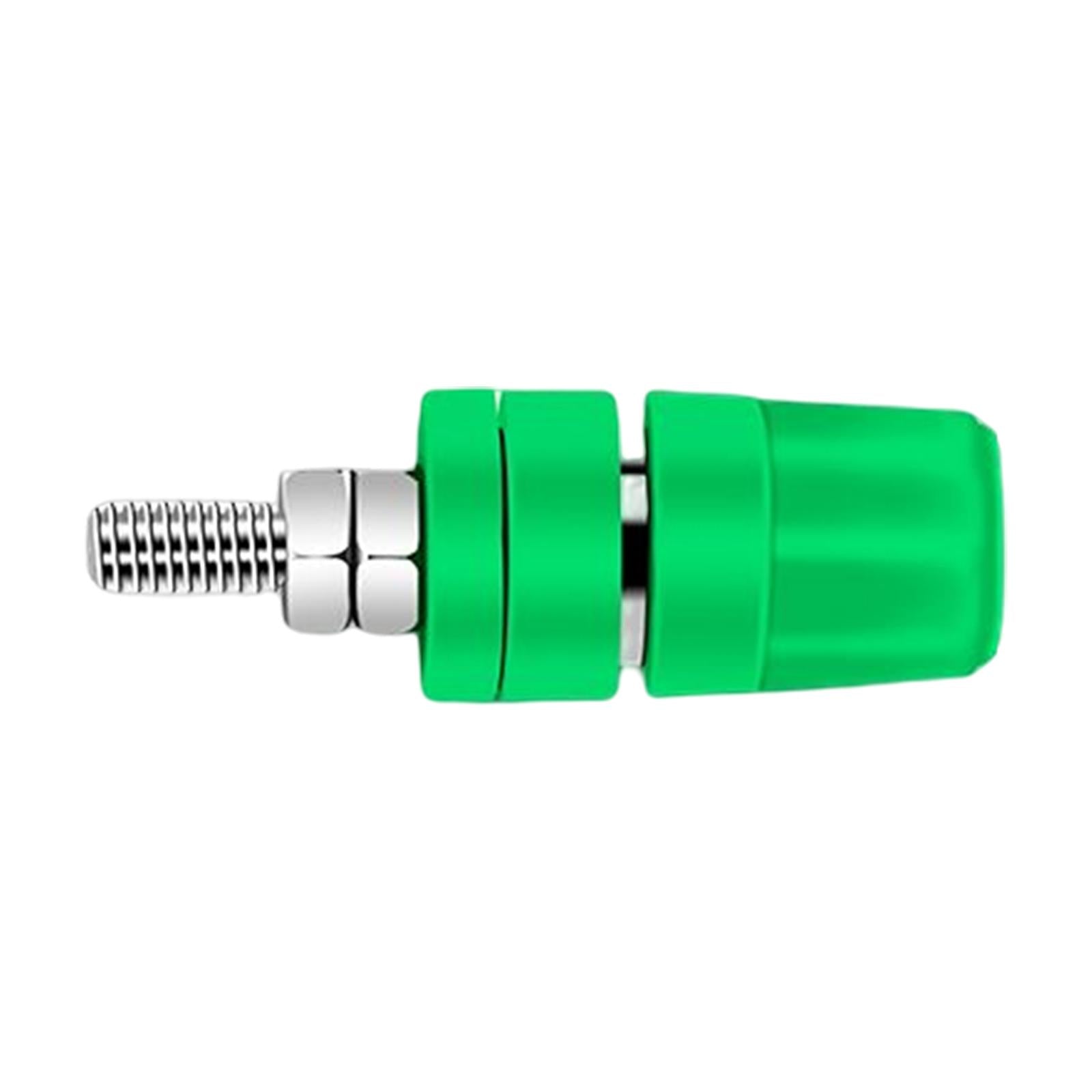M4x36 Pure Copper Terminal Banana Socket 60V 24A for Home Audio Accessories Green