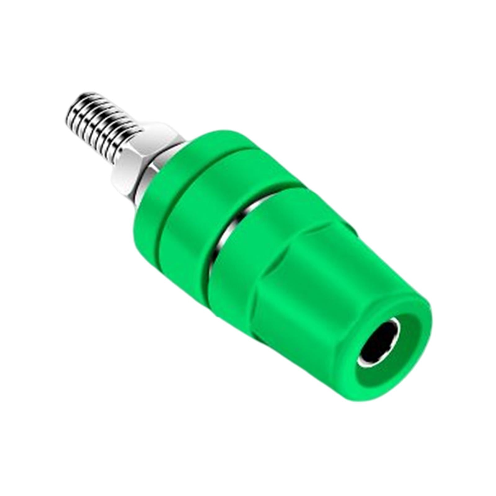 M4x36 Pure Copper Terminal Banana Socket 60V 24A for Home Audio Accessories Green
