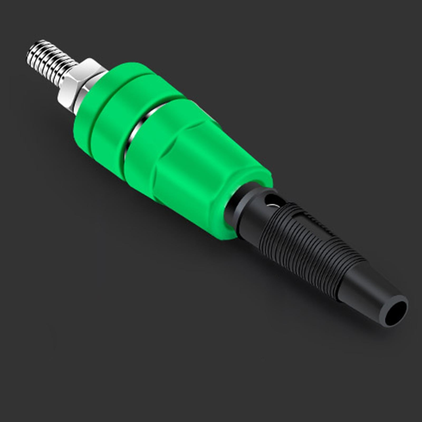 M4x36 Pure Copper Terminal Banana Socket 60V 24A for Home Audio Accessories Green