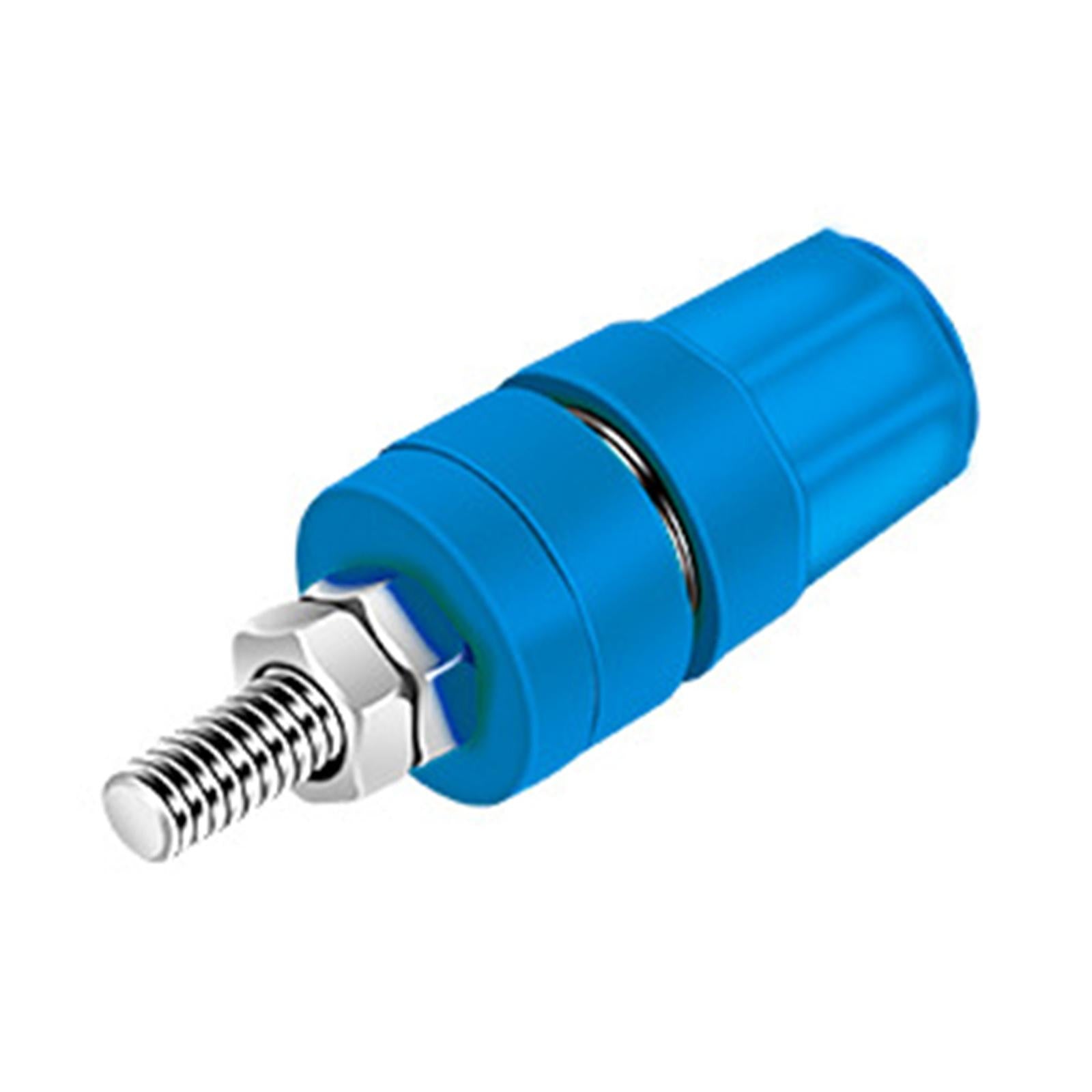 M4x36 Pure Copper Terminal Banana Socket 60V 24A for Home Audio Accessories Blue