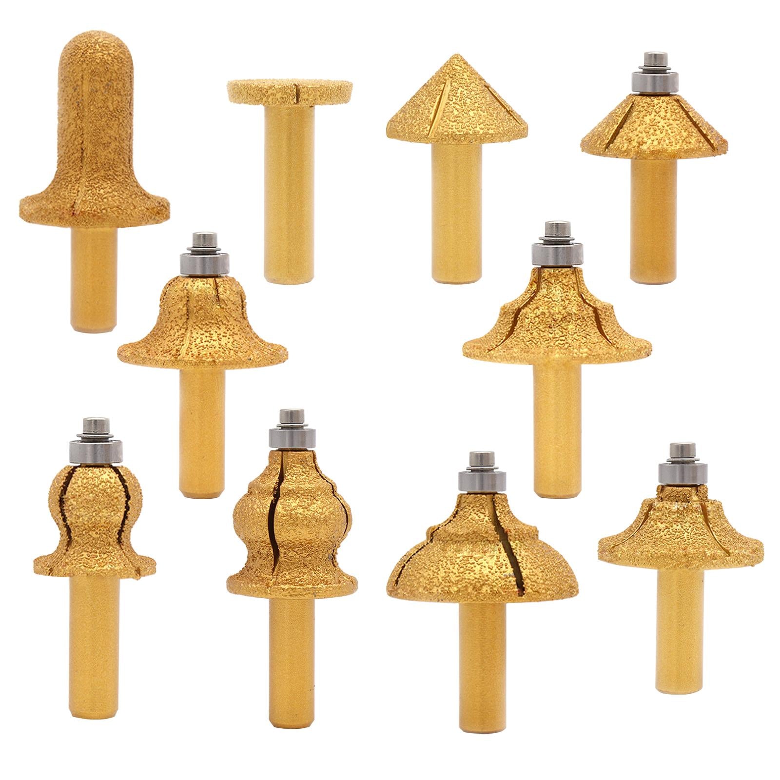 Diamond Rounding Cutter Router Bits Stone Trimming Milling Cutter 11