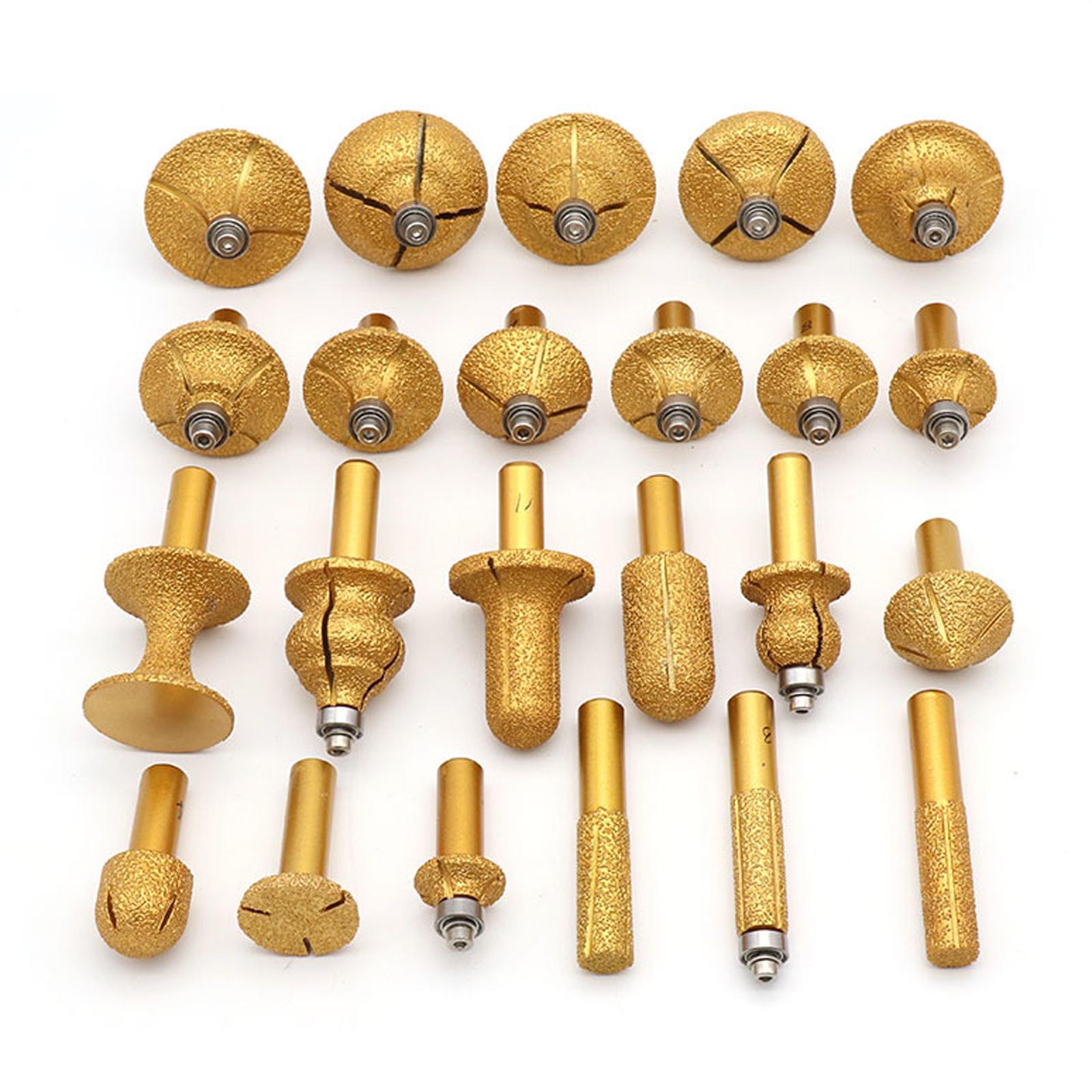 Diamond Rounding Cutter Router Bits Stone Trimming Milling Cutter 11