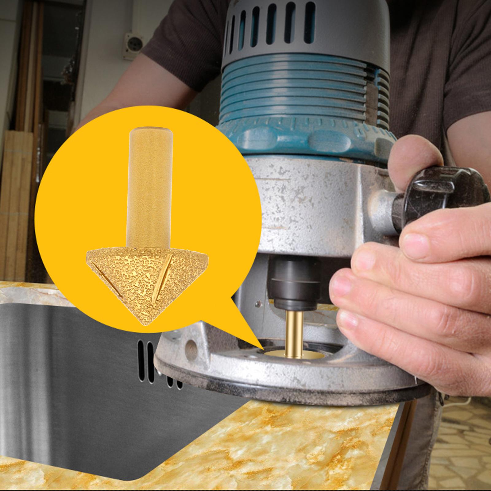 Diamond Rounding Cutter Router Bits Stone Trimming Milling Cutter 13