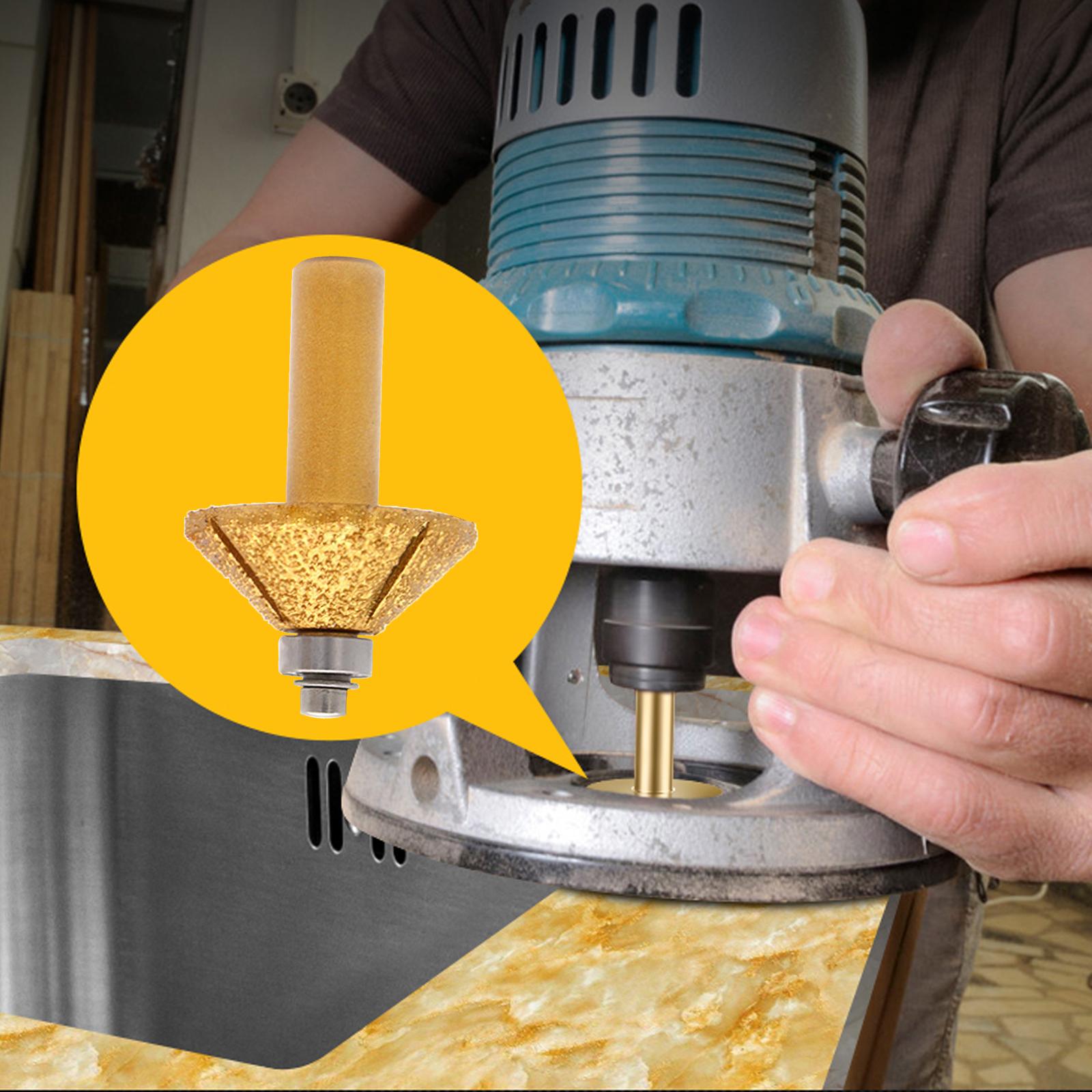 Diamond Rounding Cutter Router Bits Stone Trimming Milling Cutter 14