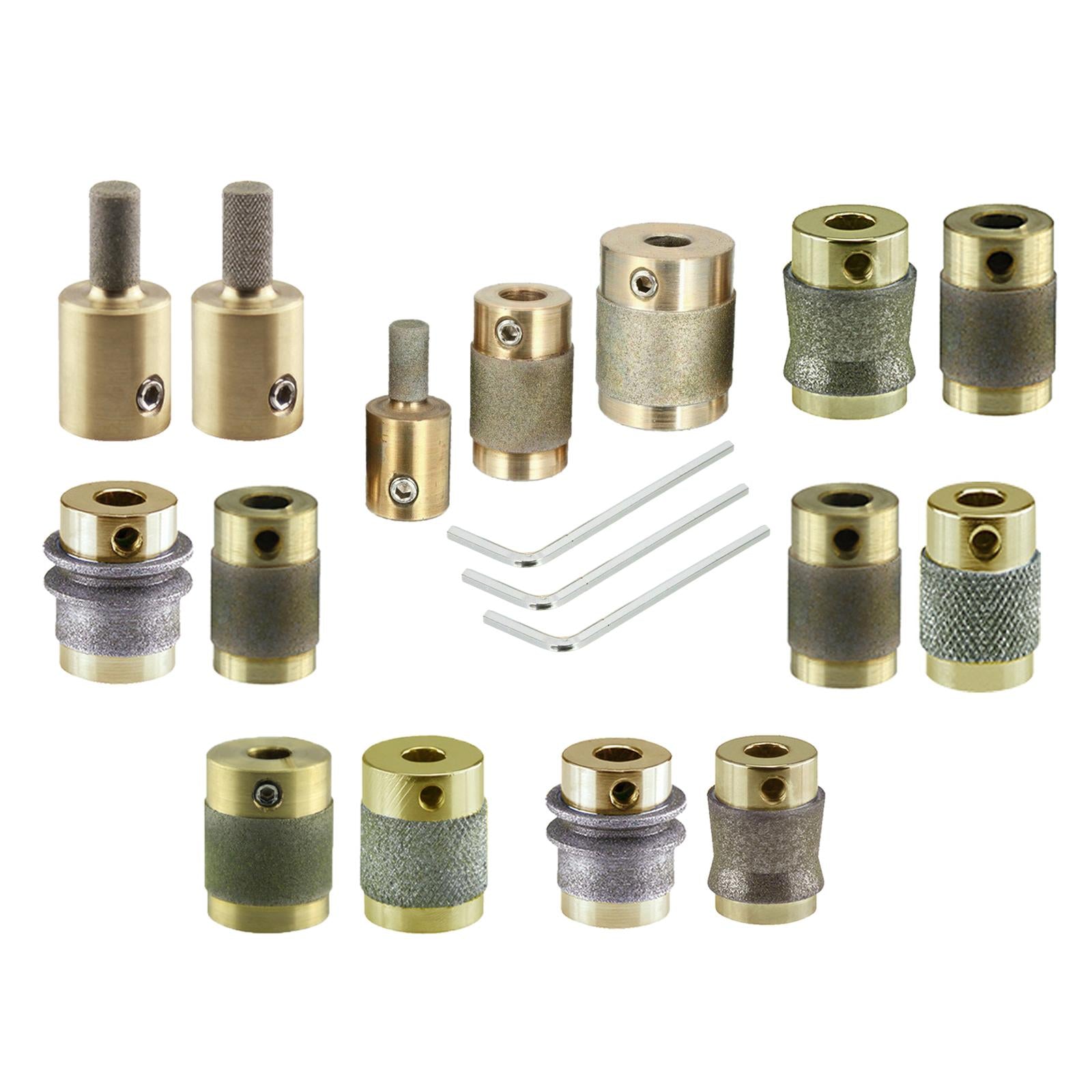 Stained Glass Diamond Grinder Bit Grinding Wheel for Glass Grinder Set A