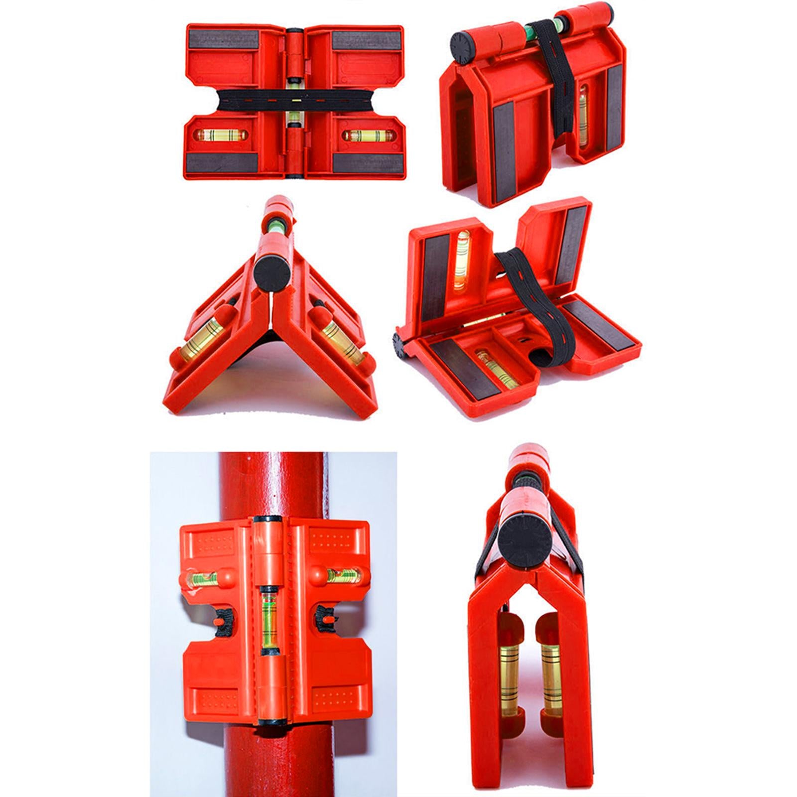 Magnetic Post Level Red Adjustable Folding Vertical Acrylic for Fence Corner
