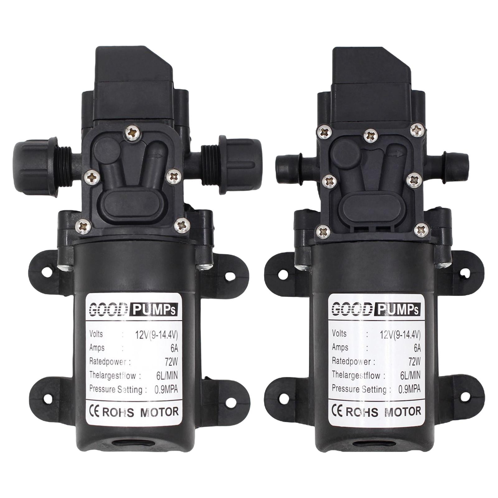 DC 12V Water Pump Self Priming Diaphragm Pressure Auto Switch  Screw thread