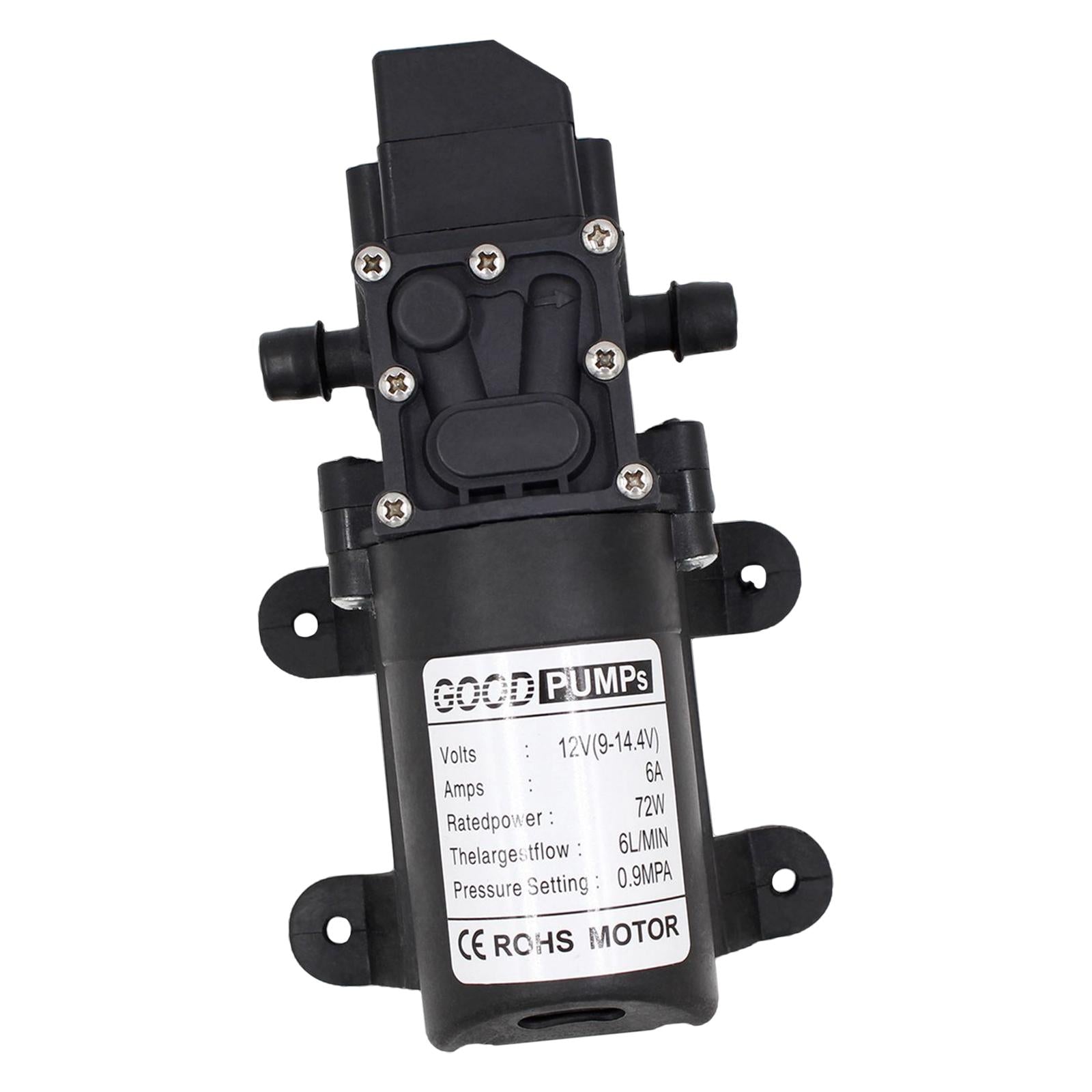 DC 12V Water Pump Self Priming Diaphragm Pressure Auto Switch straight