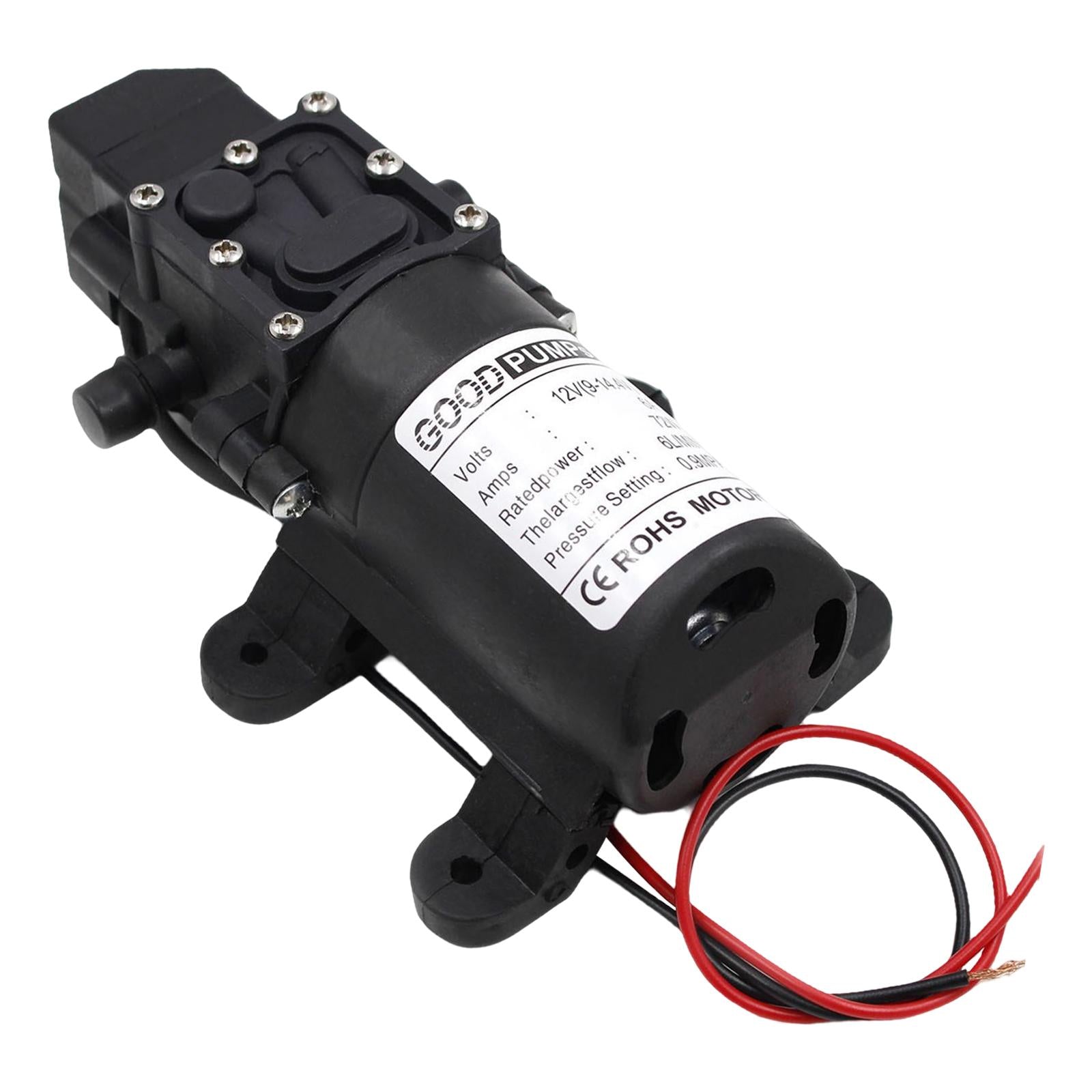 DC 12V Water Pump Self Priming Diaphragm Pressure Auto Switch straight