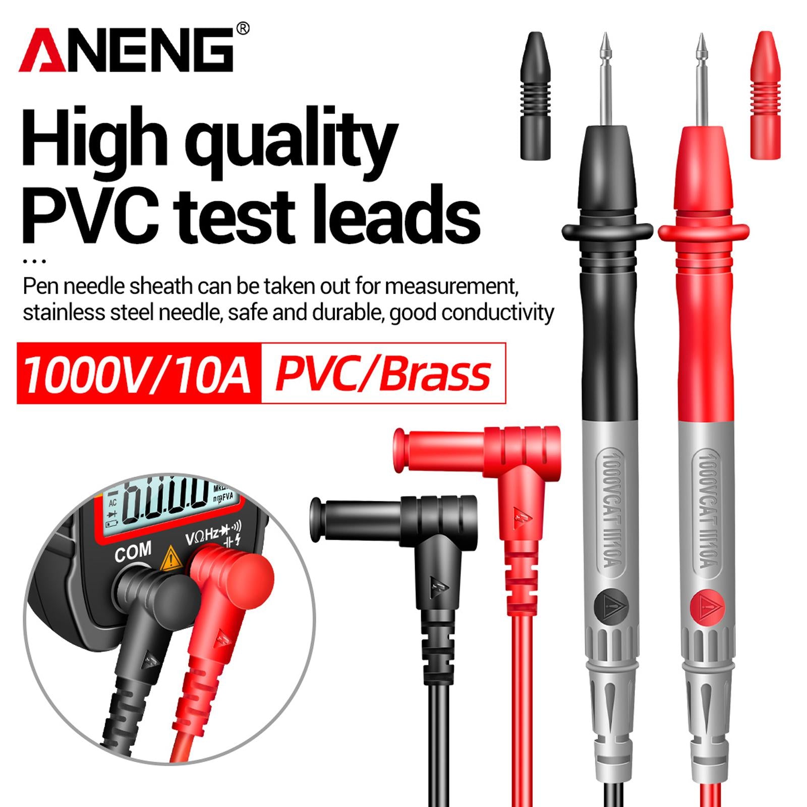 Professional Digital Clamp Meter Multimeter for Capacitance Diode Tester CM81 Black