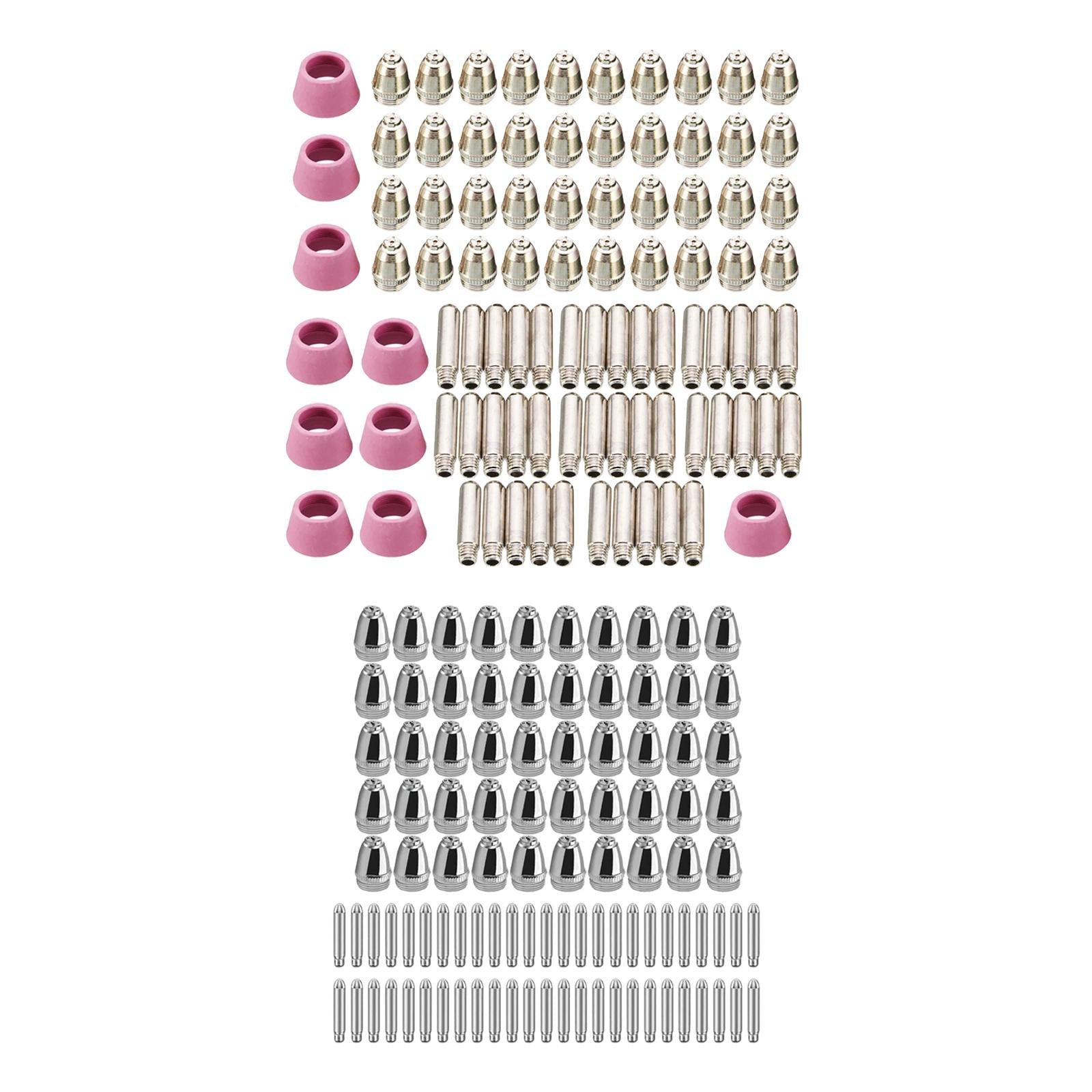 Plasma Electrode Nozzle Tip Copper for Ag60 Wsd60 Cutter Torch Replacement 90PCS