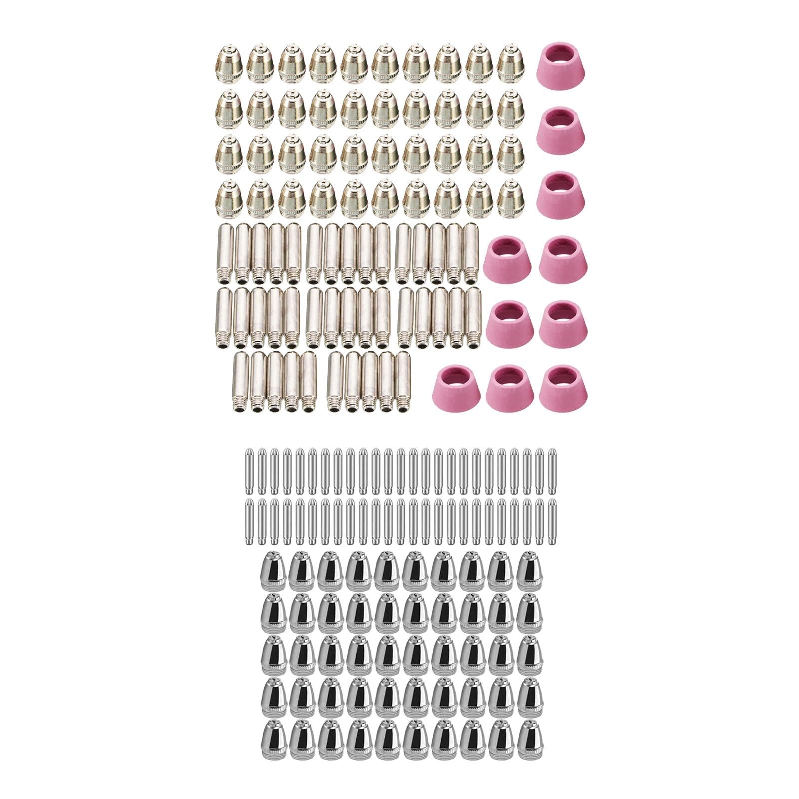 Plasma Electrode Nozzle Tip Copper for Ag60 Wsd60 Cutter Torch Replacement 90PCS