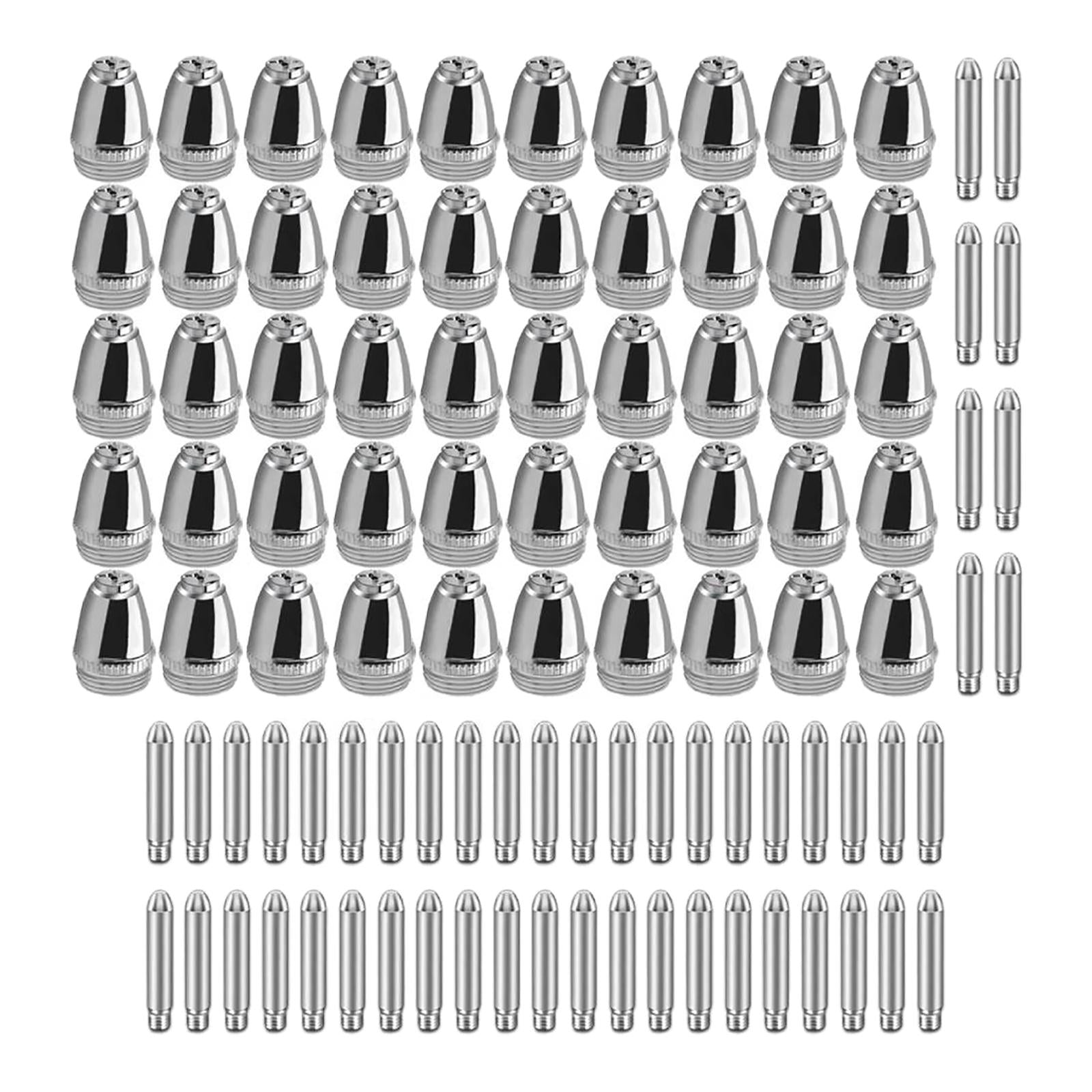 Plasma Electrode Nozzle Tip Copper for Ag60 Wsd60 Cutter Torch Replacement 100PCS