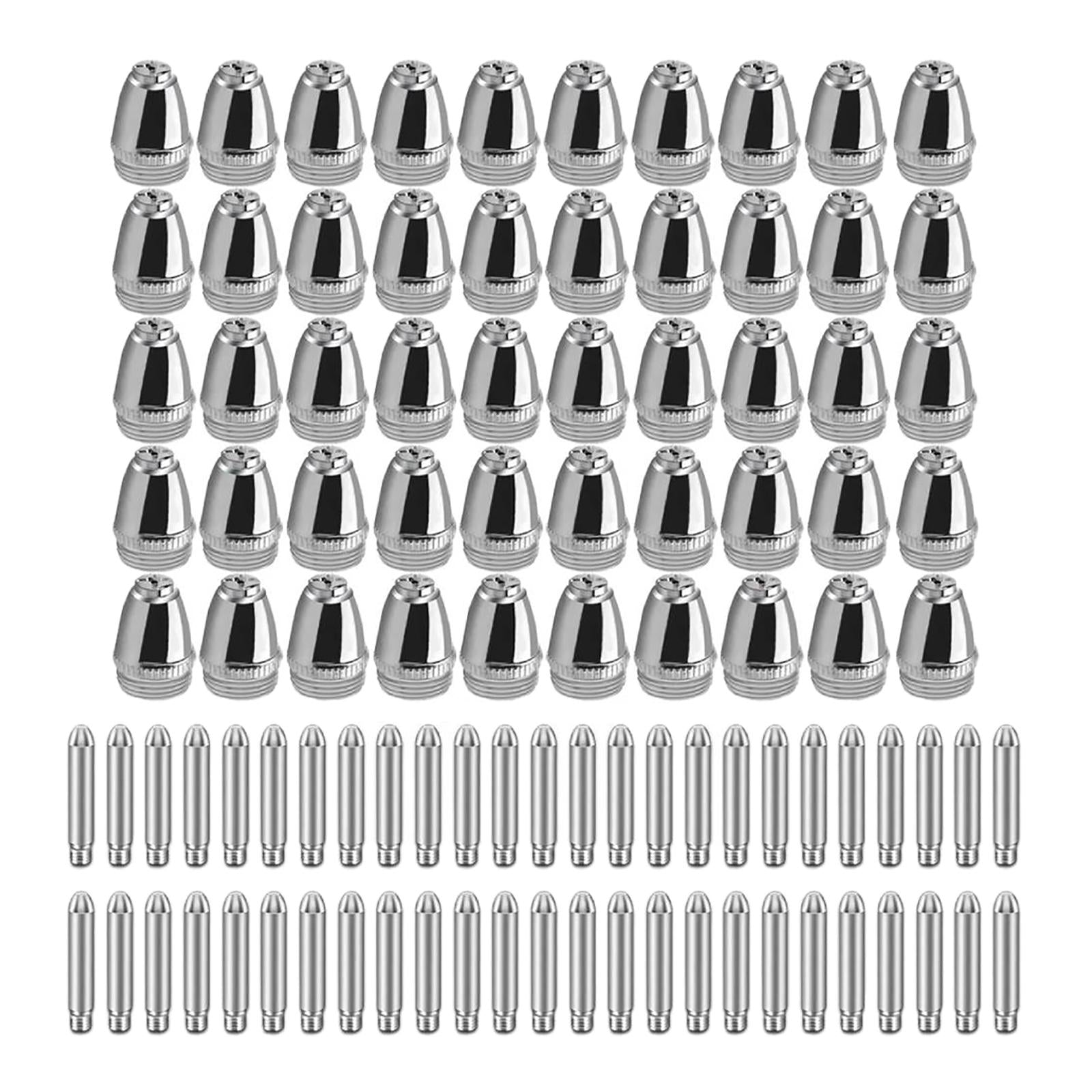 Plasma Electrode Nozzle Tip Copper for Ag60 Wsd60 Cutter Torch Replacement 100PCS