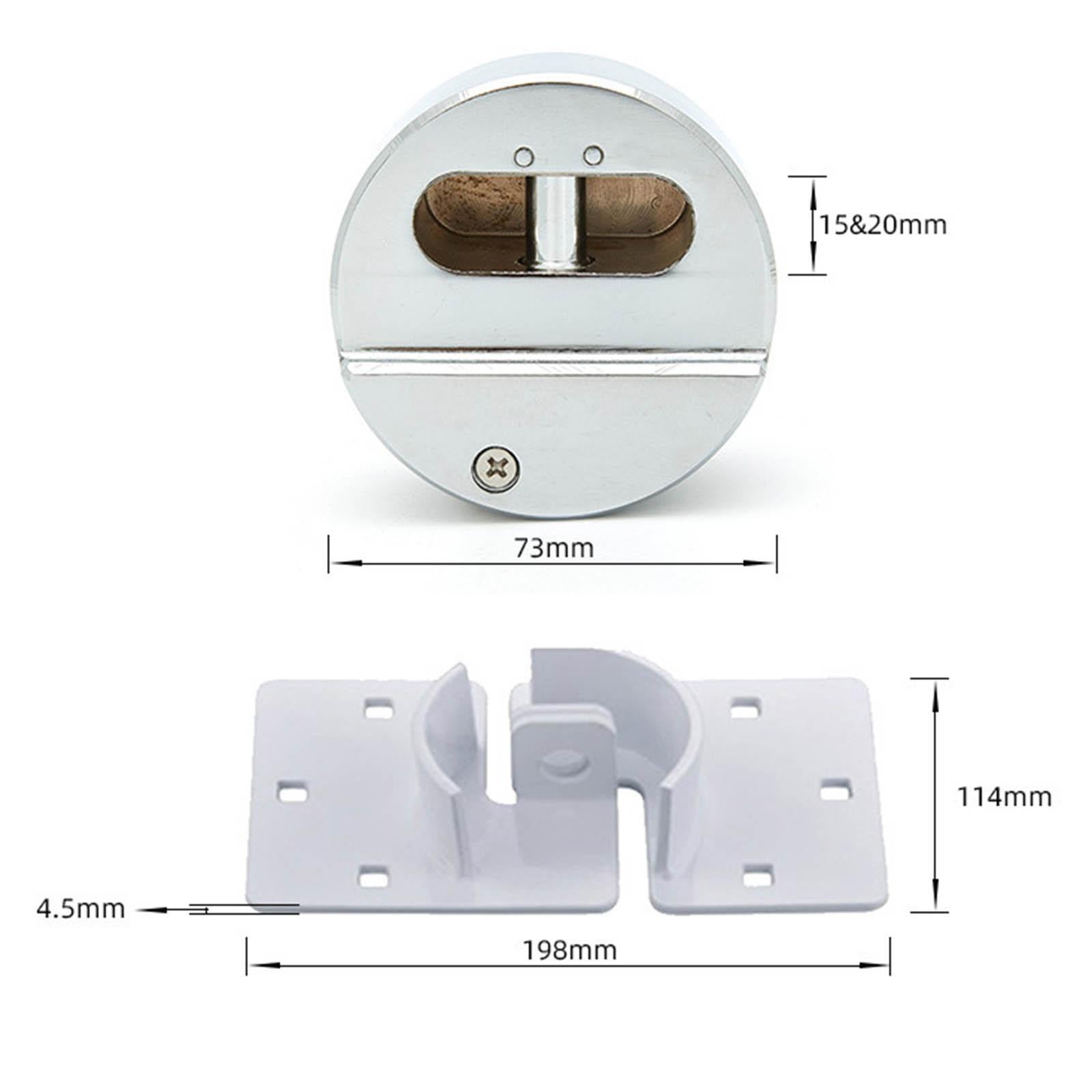 Hidden Shackle Padlock Chrome Plated for Trucks Warehouse Commercial Vehicle