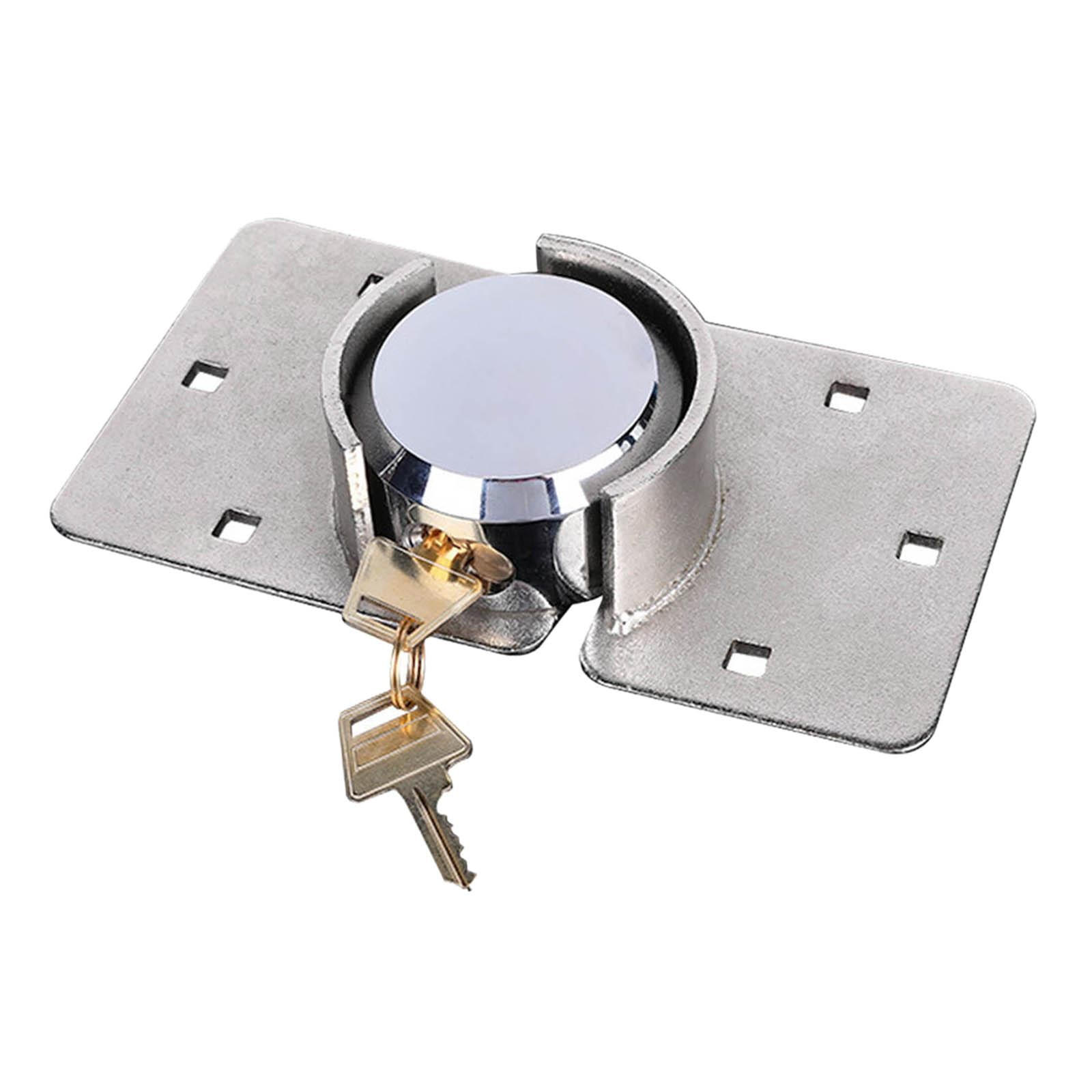 Hidden Shackle Padlock Chrome Plated for Trucks Warehouse Commercial Vehicle