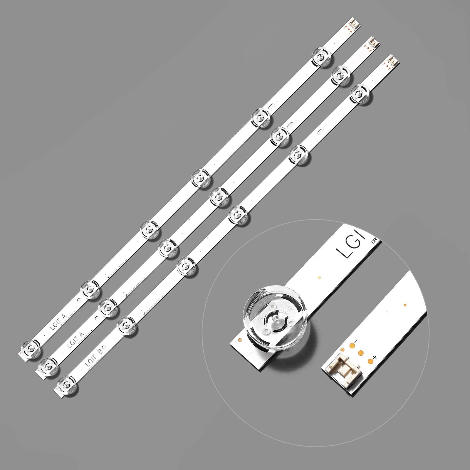 3x LED Strip Lights TV Accessories Television Replacement Parts for LG32