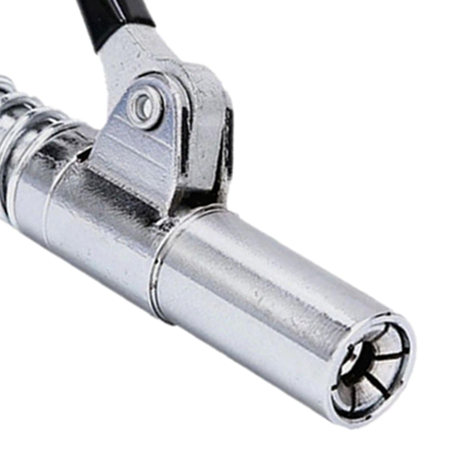 Locking Grease Coupler Adapter W/ Oil Pipe 1/8 On for Metric Zerk SAE with 80cm tube"