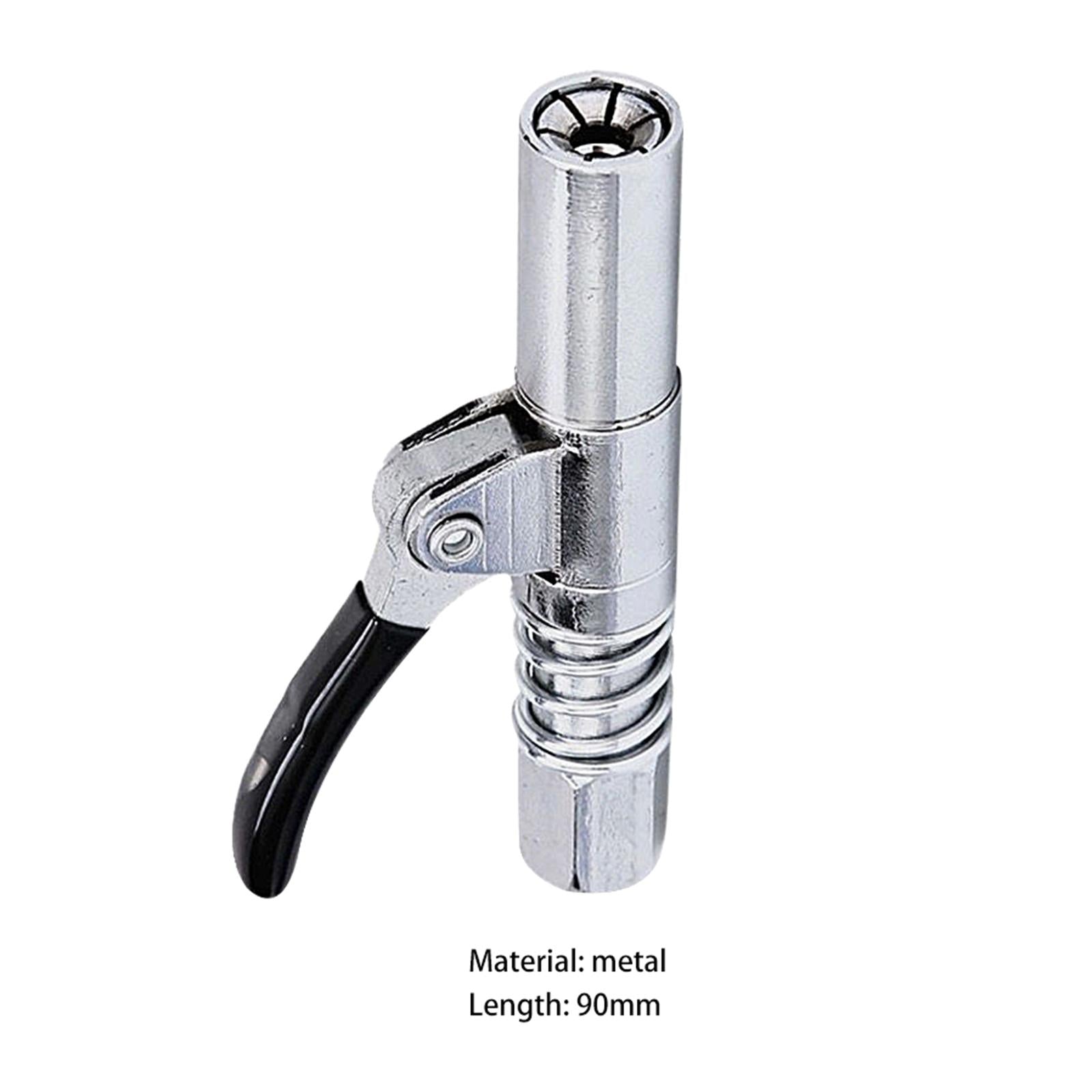 Locking Grease Coupler Adapter W/ Oil Pipe 1/8 On for Metric Zerk SAE with 1m tube"