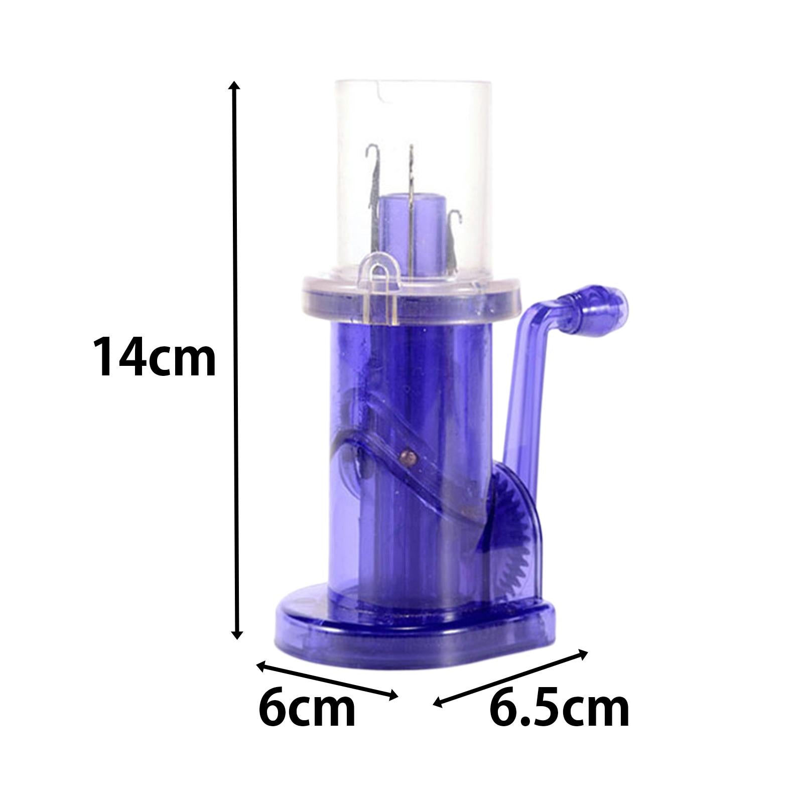 Manual Knitting Machine for Fishtail Button Knots Spiral Loop Knots Blue