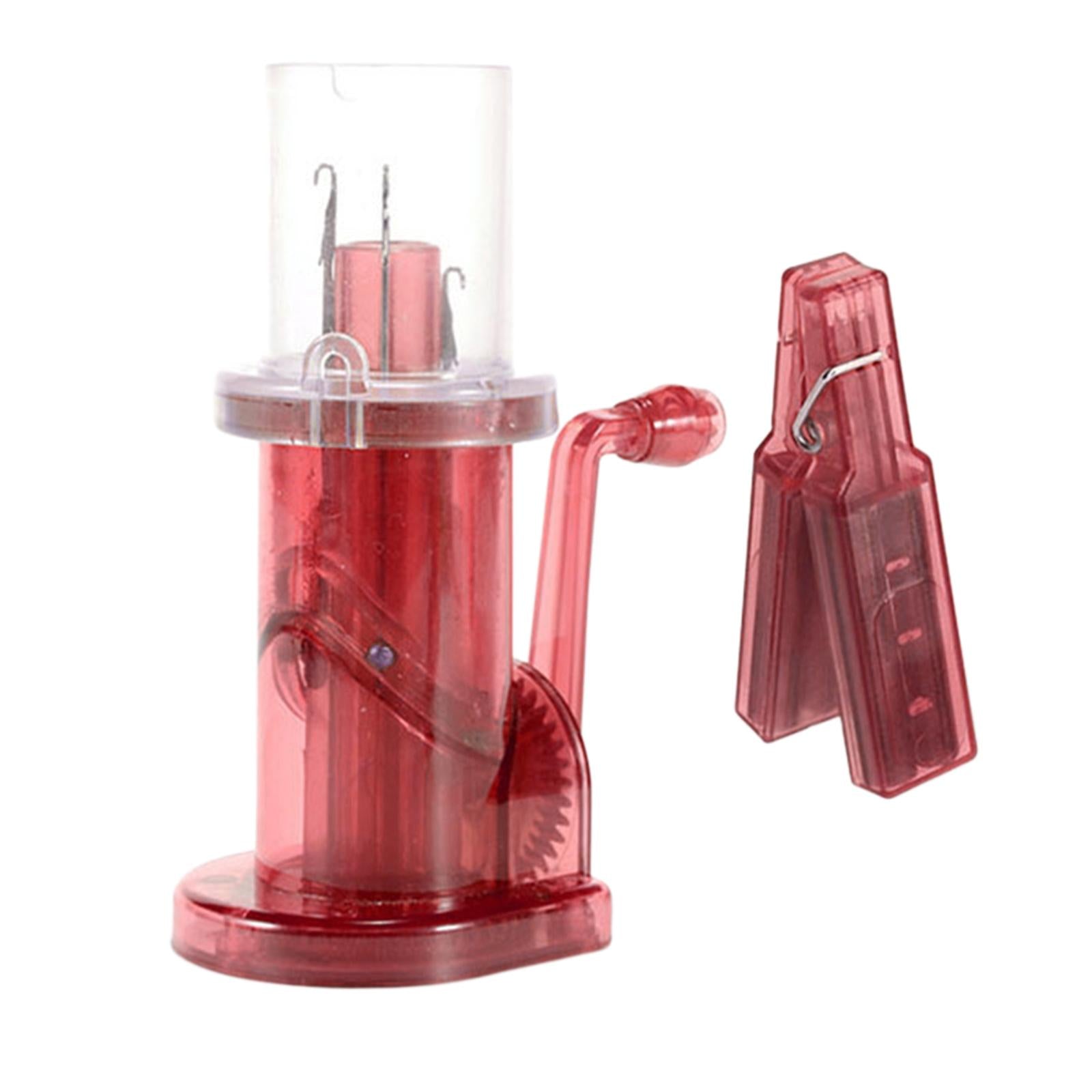 Manual Knitting Machine for Fishtail Button Knots Spiral Loop Knots Pink