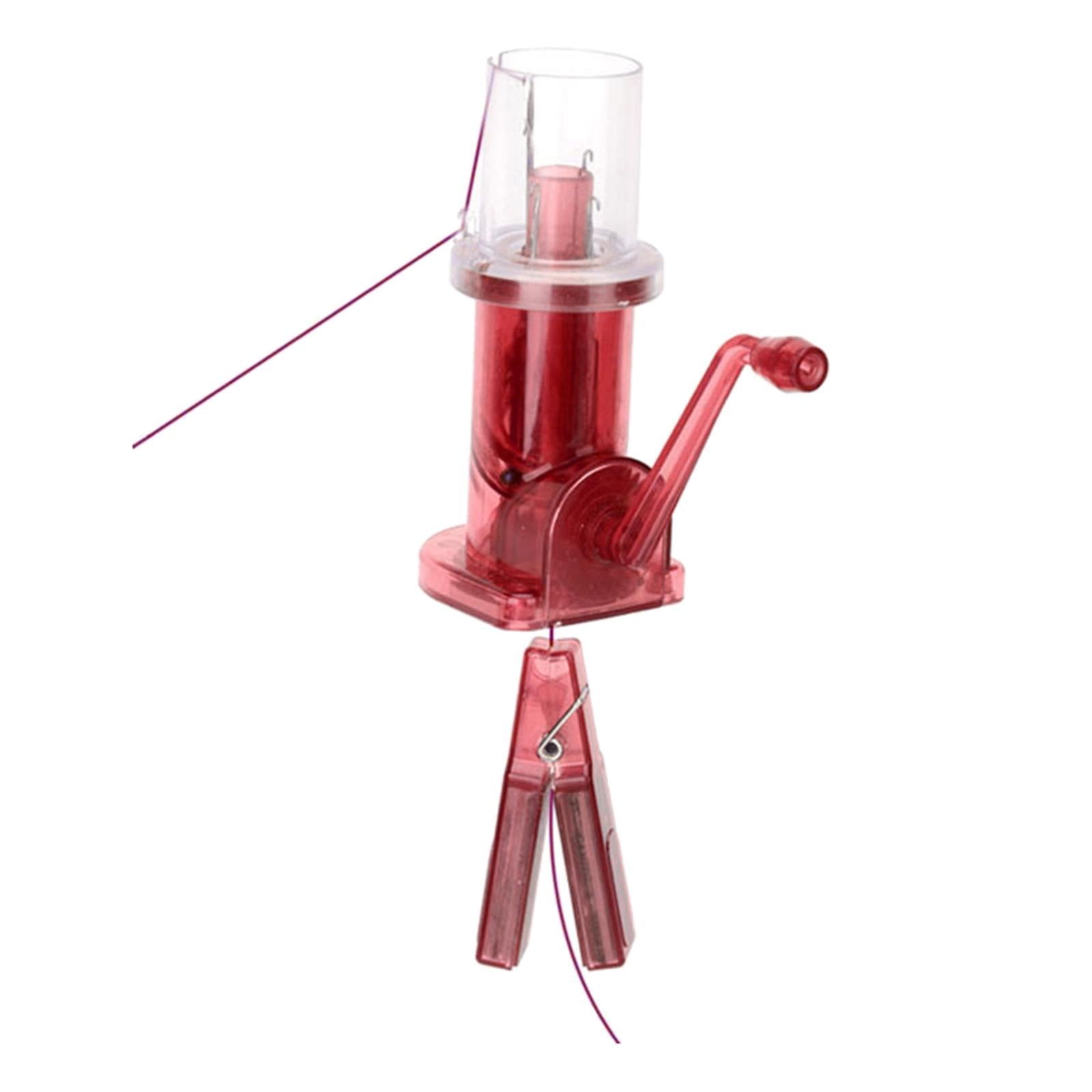 Manual Knitting Machine for Fishtail Button Knots Spiral Loop Knots Pink